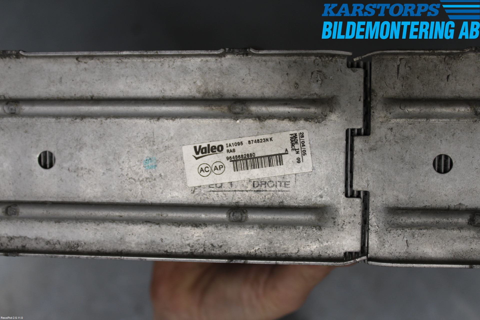 Peugeot 407 Laddluft-Intercooler Kyl