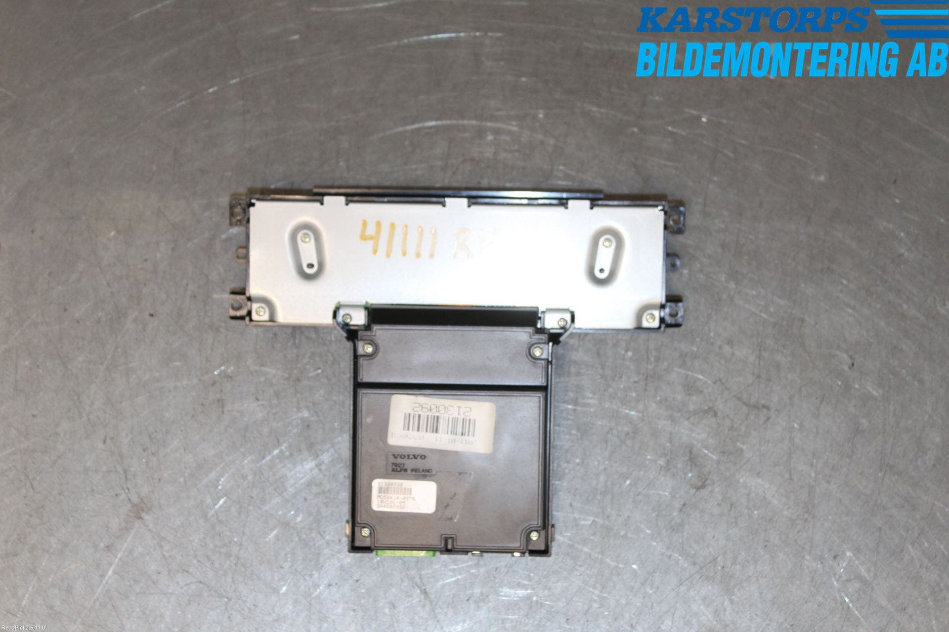 Volvo V70 08-13 Kontrolldisplay