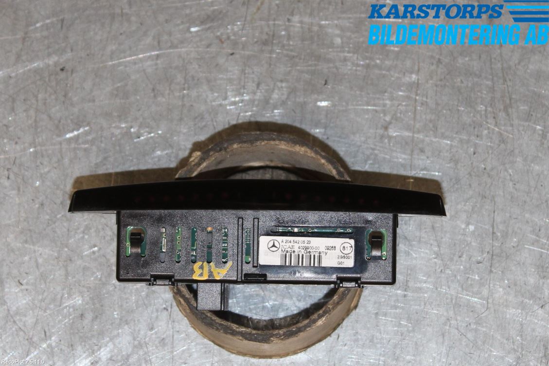 Mercedes-Benz MB GLK-KLASS (X204) 08-16 Kontrolldisplay