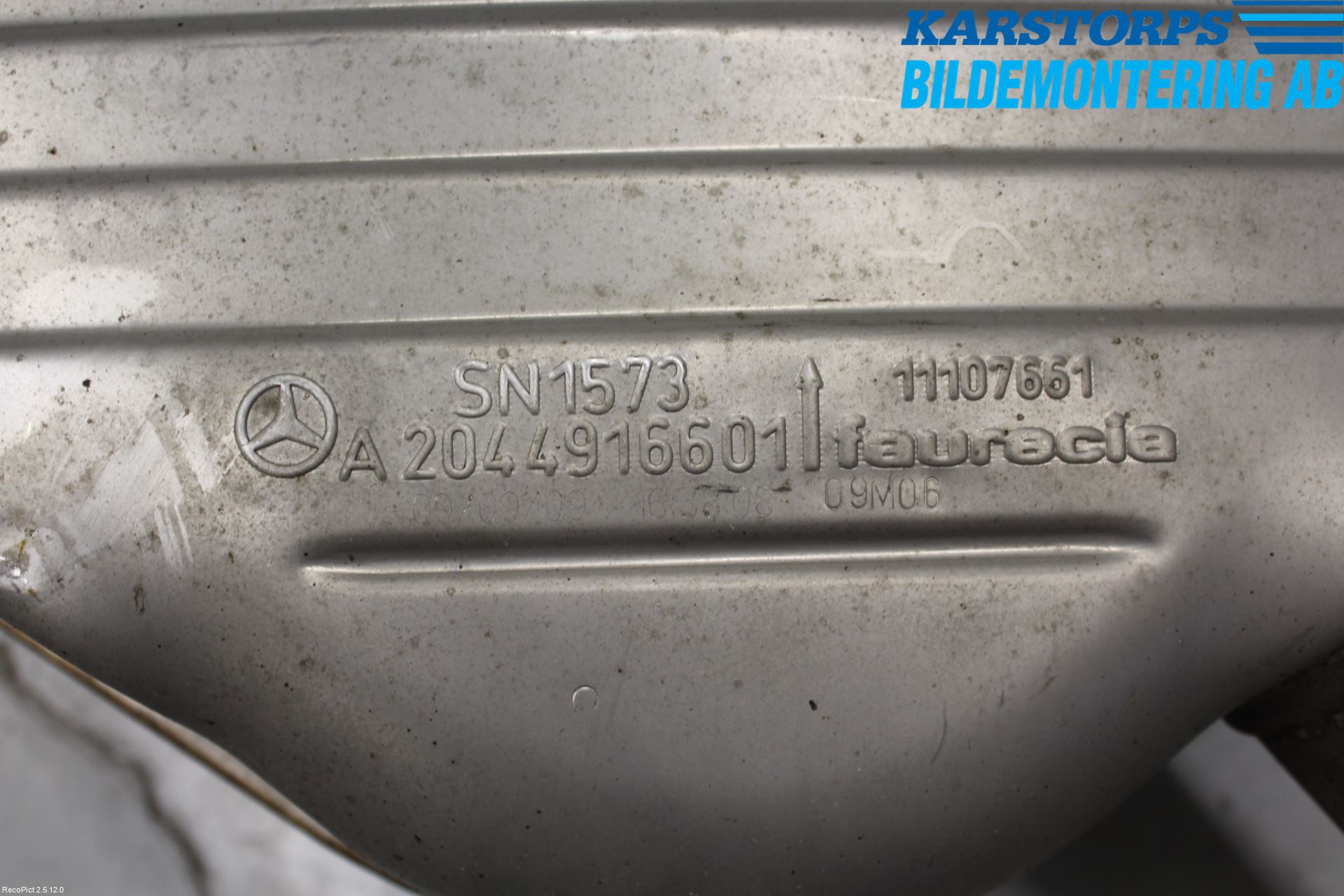 Mercedes-Benz MB GLK-KLASS (X204) 08-16 Avgas Bakre Dämpare