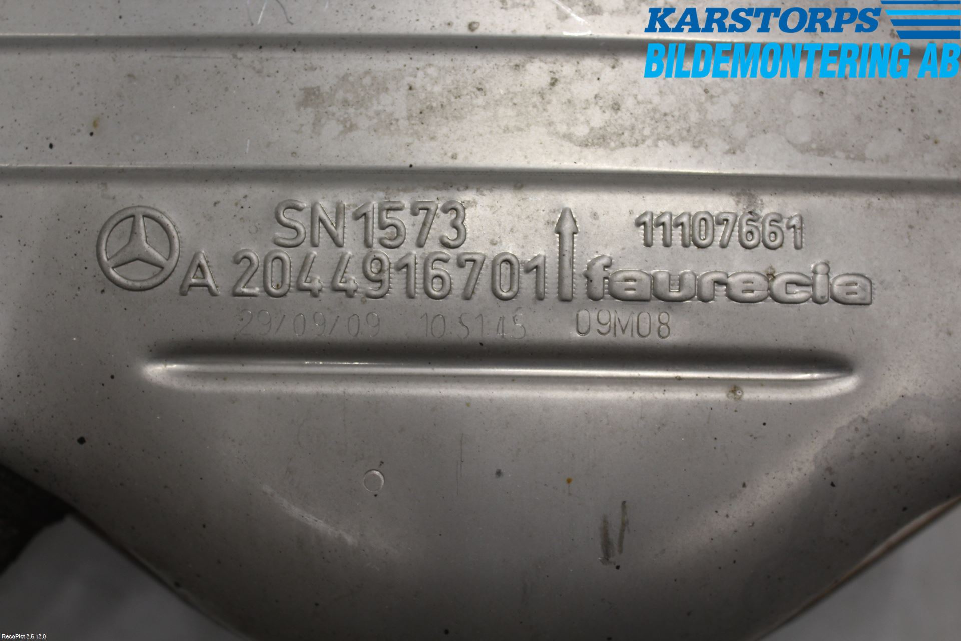 Mercedes-Benz MB GLK-KLASS (X204) 08-16 Avgas Bakre Dämpare