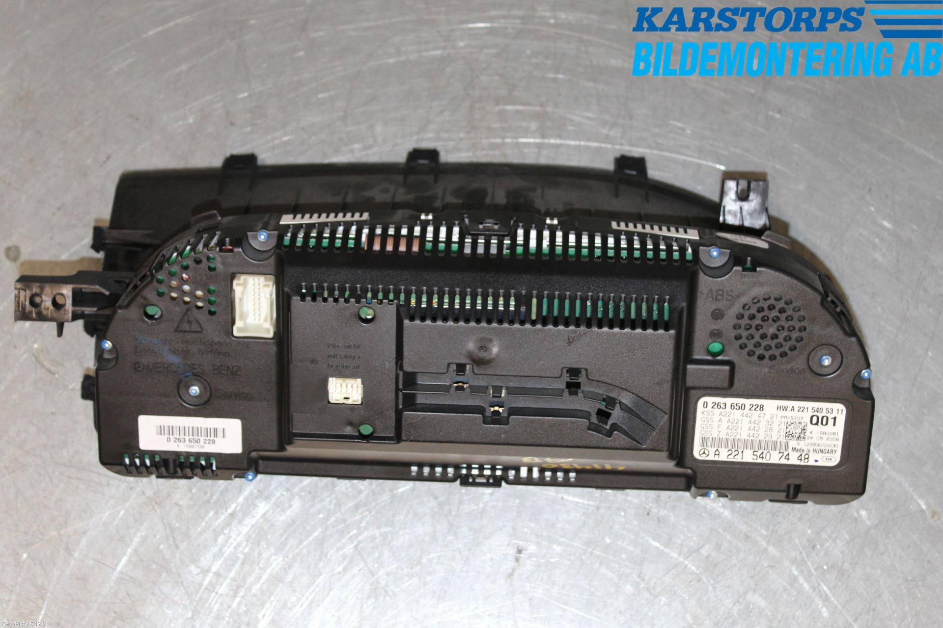 Mercedes-Benz MB S-KLASS (W221) 05-13 Instrument Komb