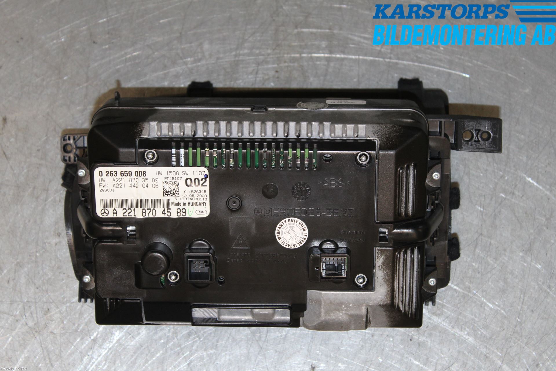 Mercedes-Benz MB S-KLASS (W221) 05-13 Multifunktionsdisplay