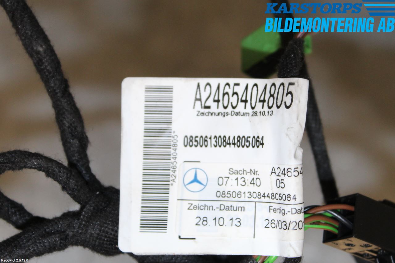 Mercedes-Benz MB A-KLASS (W176) 13-18 Kabelhärva