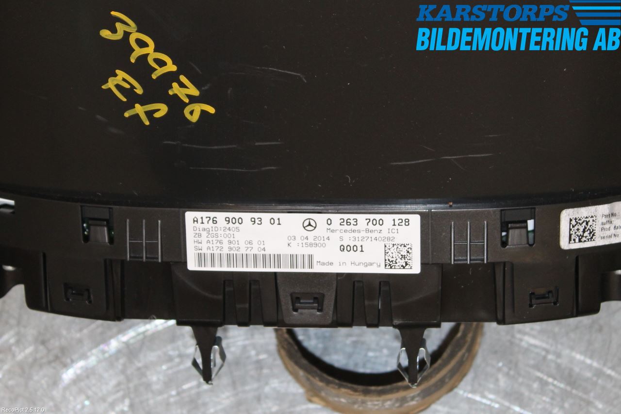Mercedes-Benz MB A-KLASS (W176) 13-18 Instrument Komb