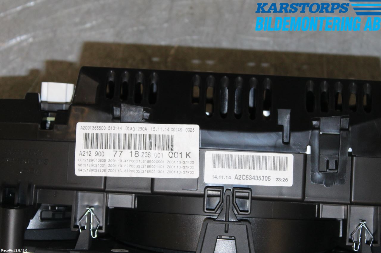 Mercedes-Benz MB E-KLASS (W212) 09-16 Instrument Komb