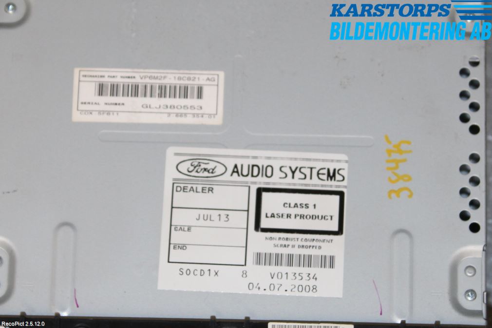 Ford MONDEO 07-15 Cd Radio - Multimediapanel