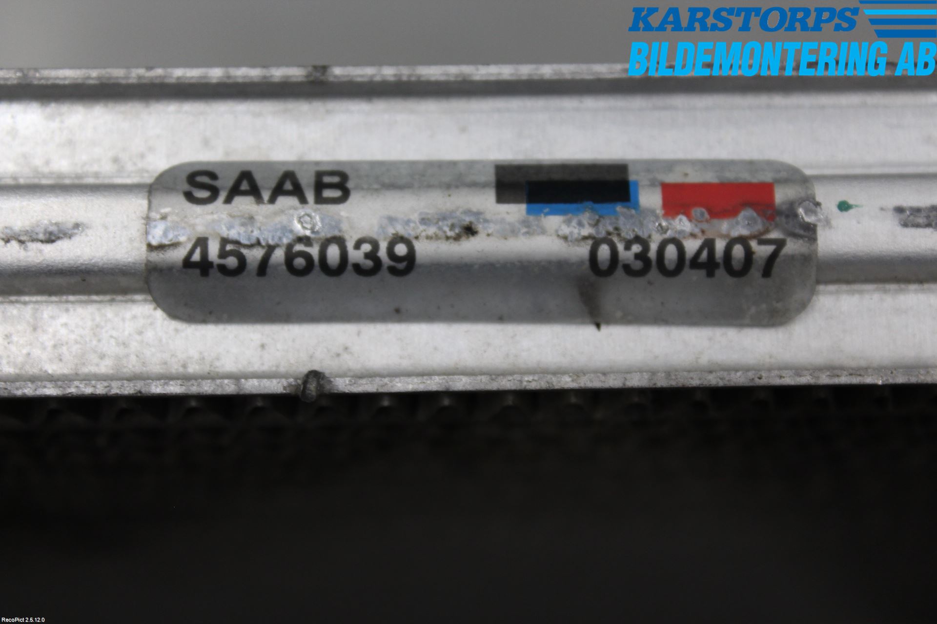 Saab 9-5 -05 Laddluft-Intercooler Kyl