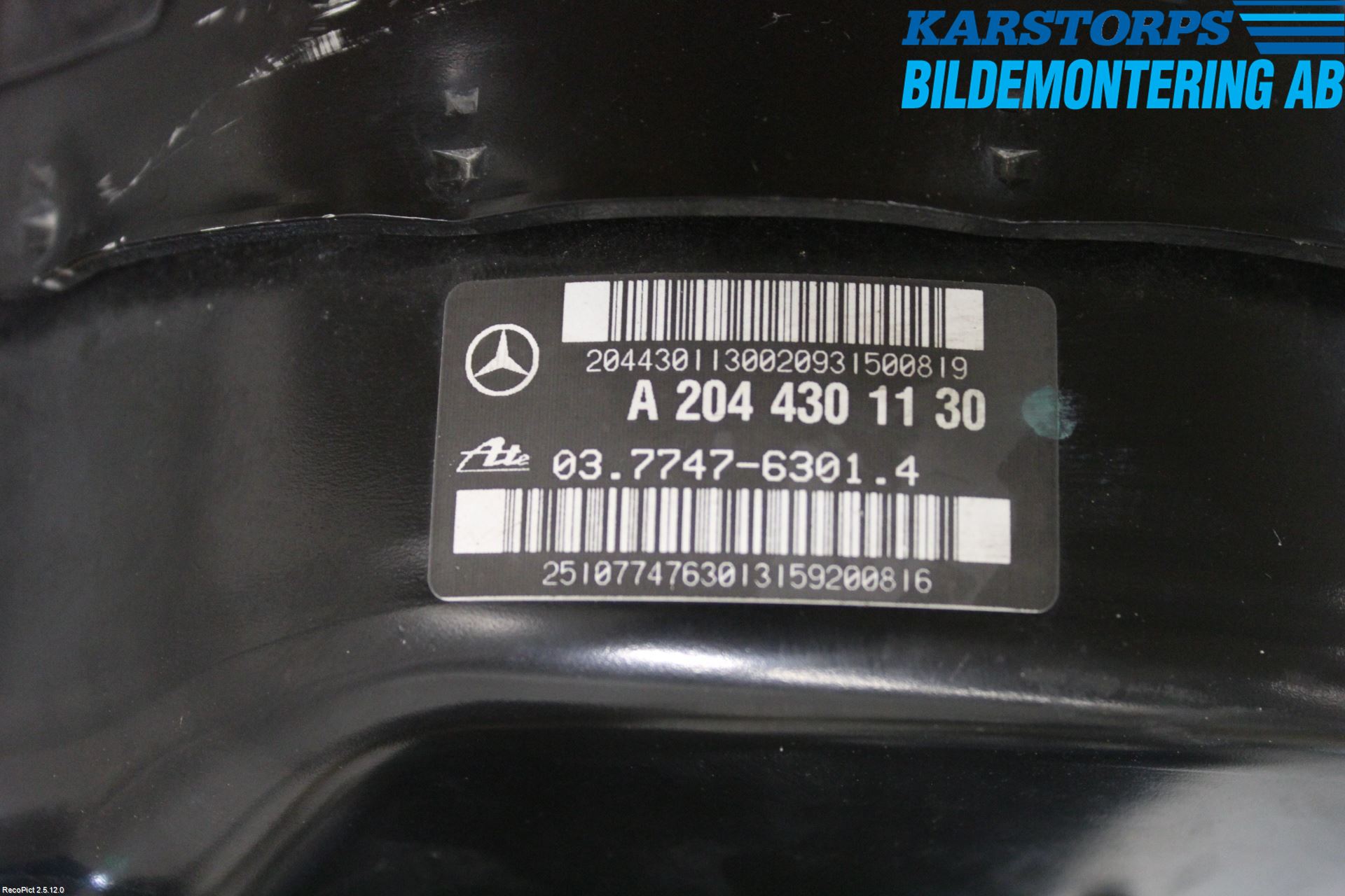 Mercedes-Benz MB E-KLASS COUPÈ/CAB(C207) 09-17 Bromsservo