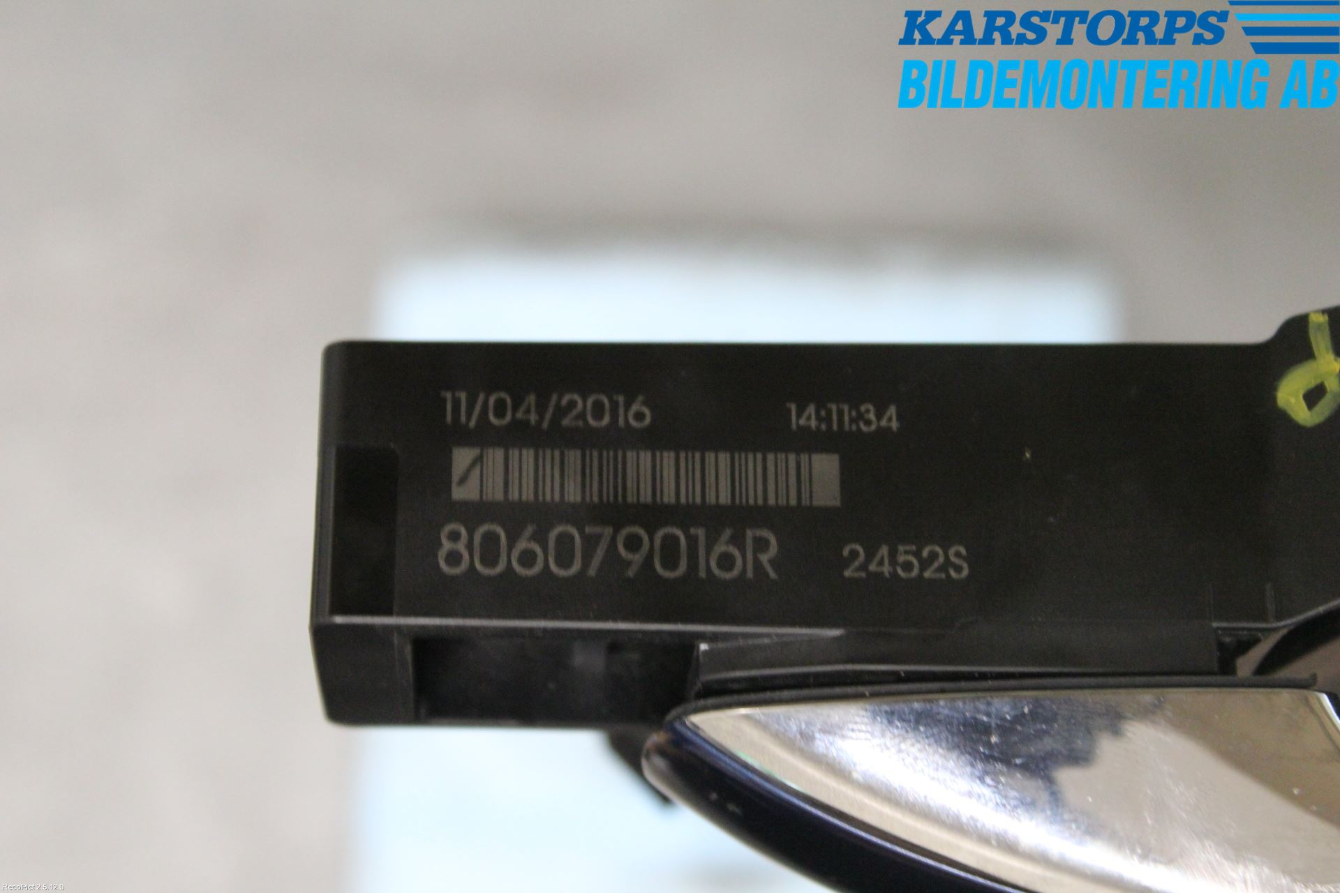 Renault TALISMAN 16-20 Dörrhandtag Yttre Vä