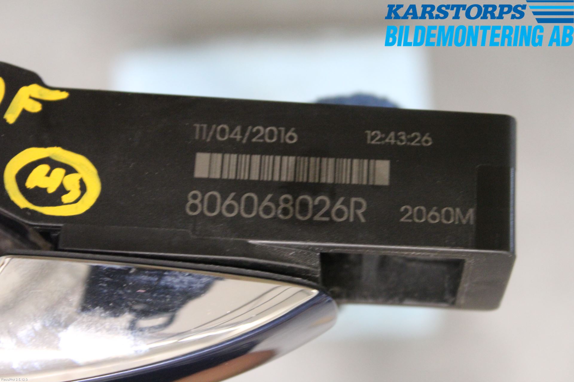 Renault TALISMAN 16-20 Dörrhandtag Yttre Hö