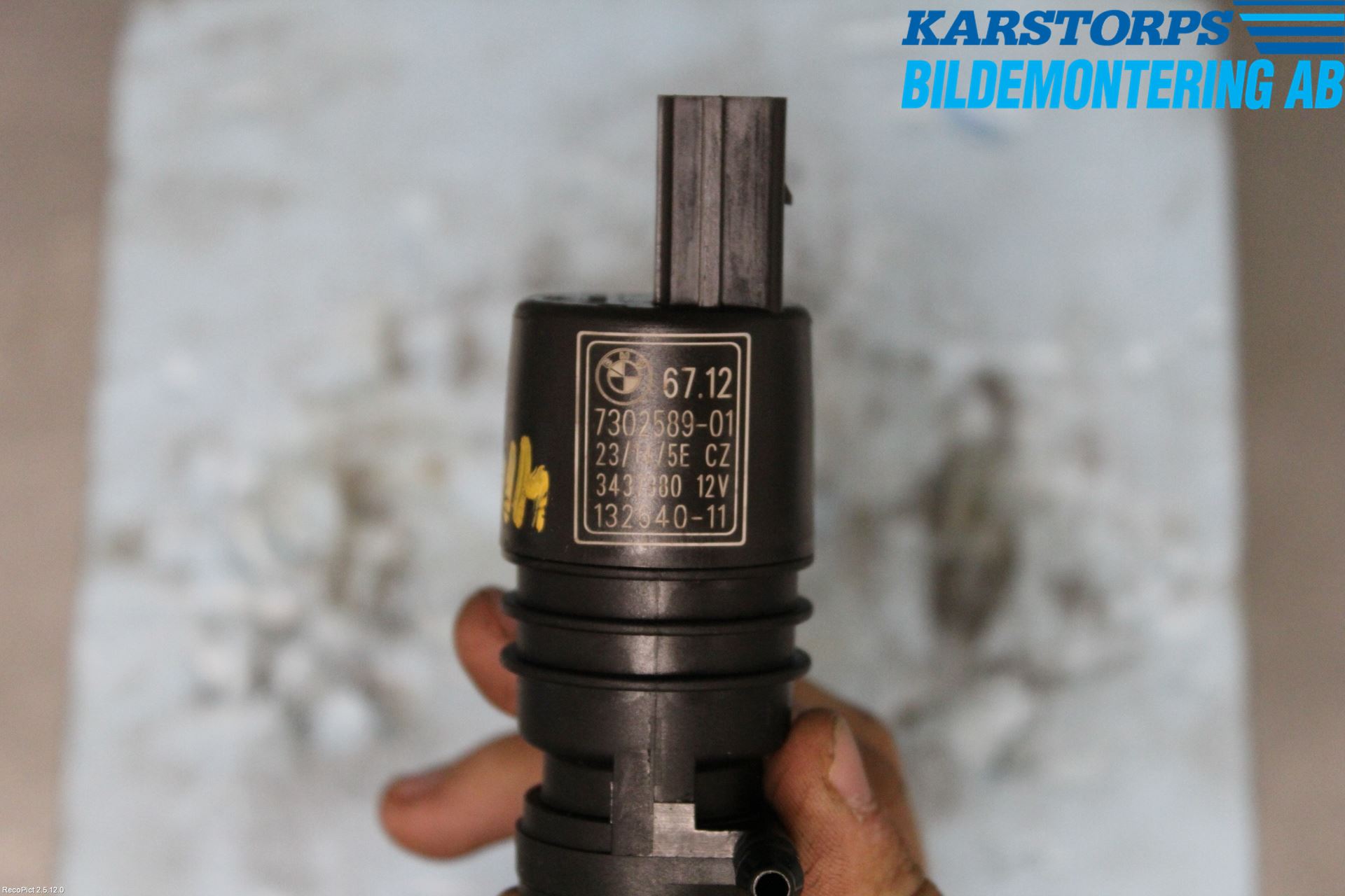 BMW 3 F30/F31/F80 12-19 Spolarpump Vindruta