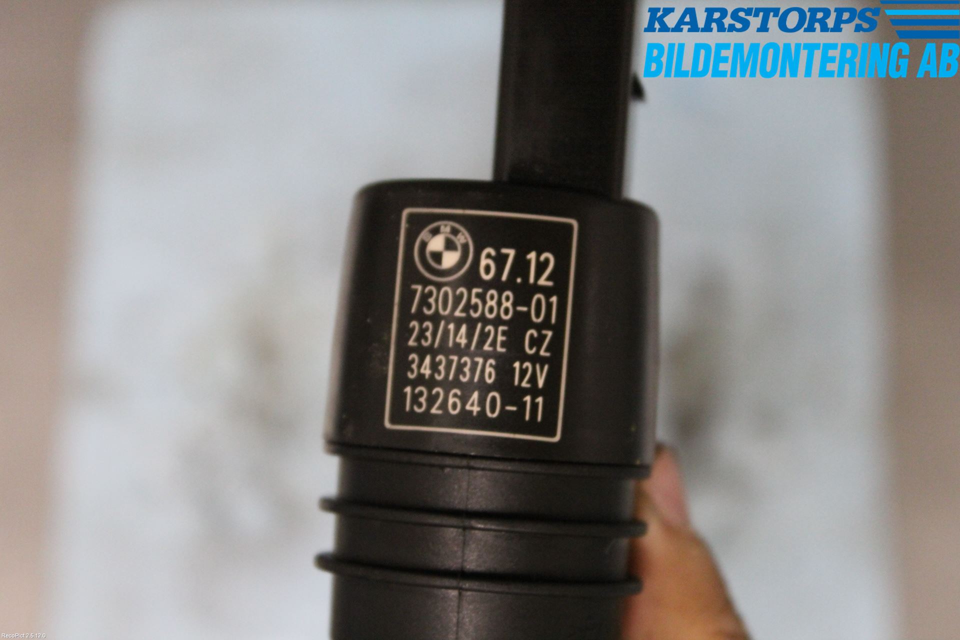 BMW 3 F30/F31/F80 12-19 Spolarpump Vindruta