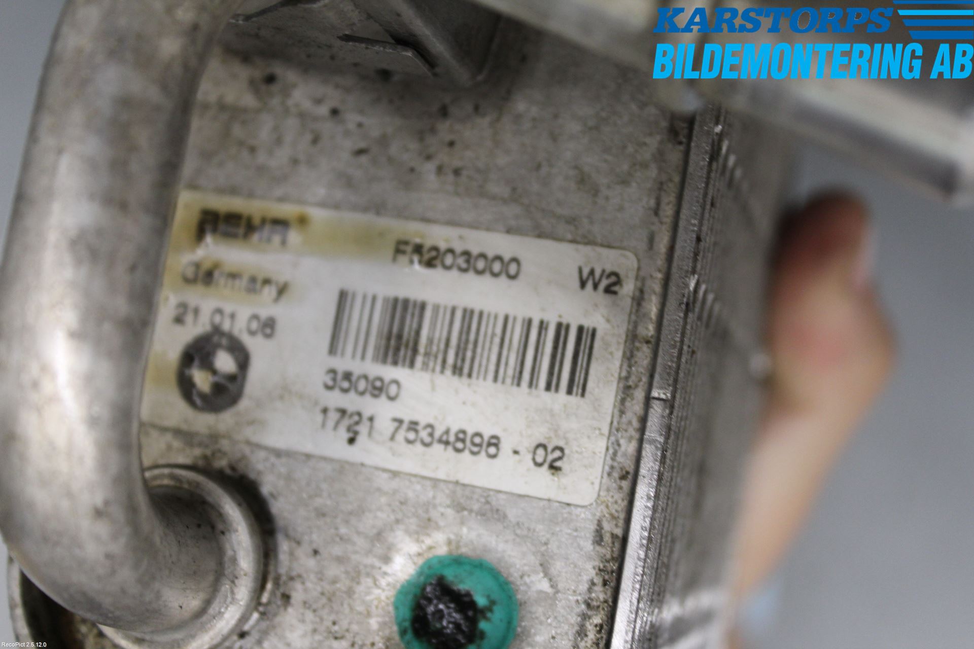 BMW 5 E60/61 Sed/Tou 02-10 Oljekylare Automat