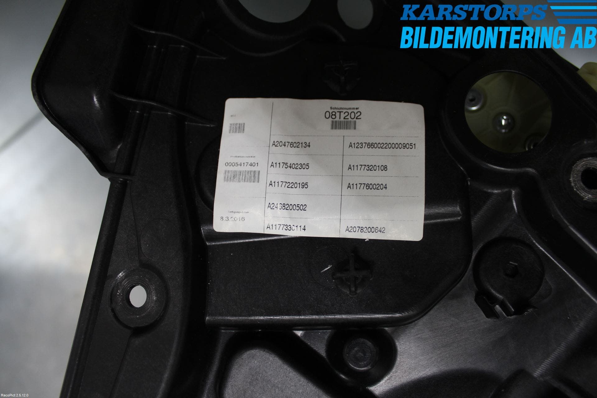 Mercedes-Benz MB CLA-KLASS (C117/X117) 13-19 Fönsterhiss El Kompl