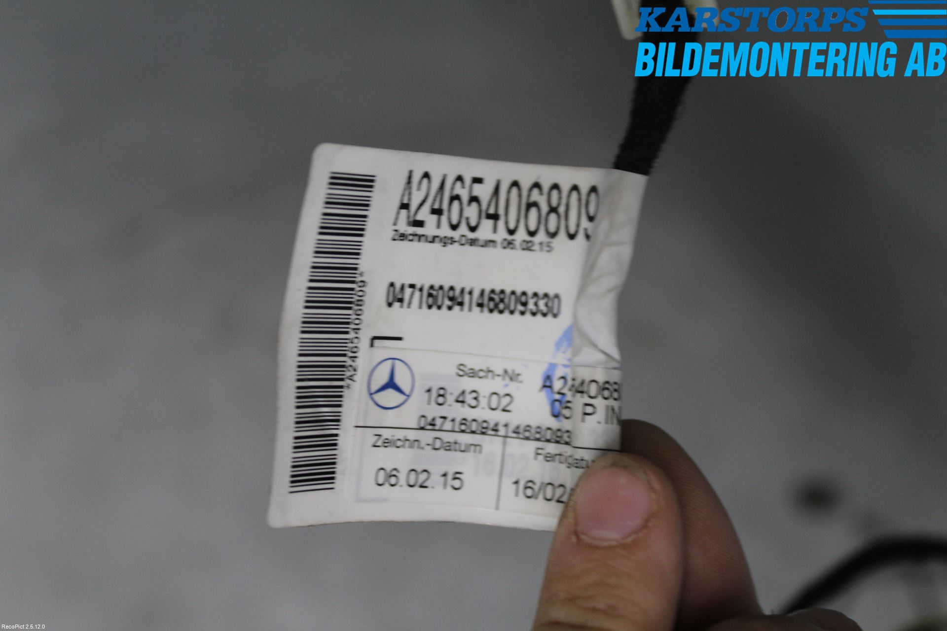 Mercedes-Benz MB CLA-KLASS (C117/X117) 13-19 Kabelhärva
