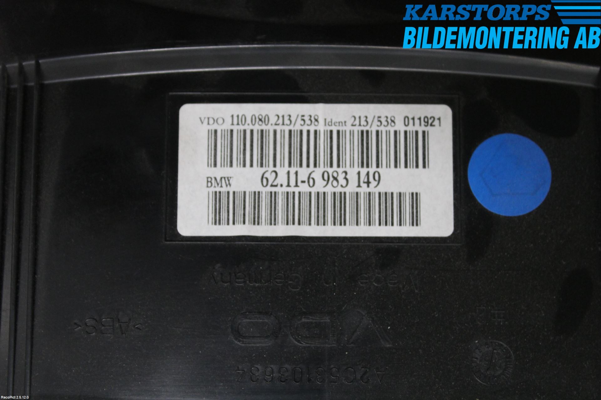 BMW 5 E60/61 Sed/Tou 02-10 Instrument Komb