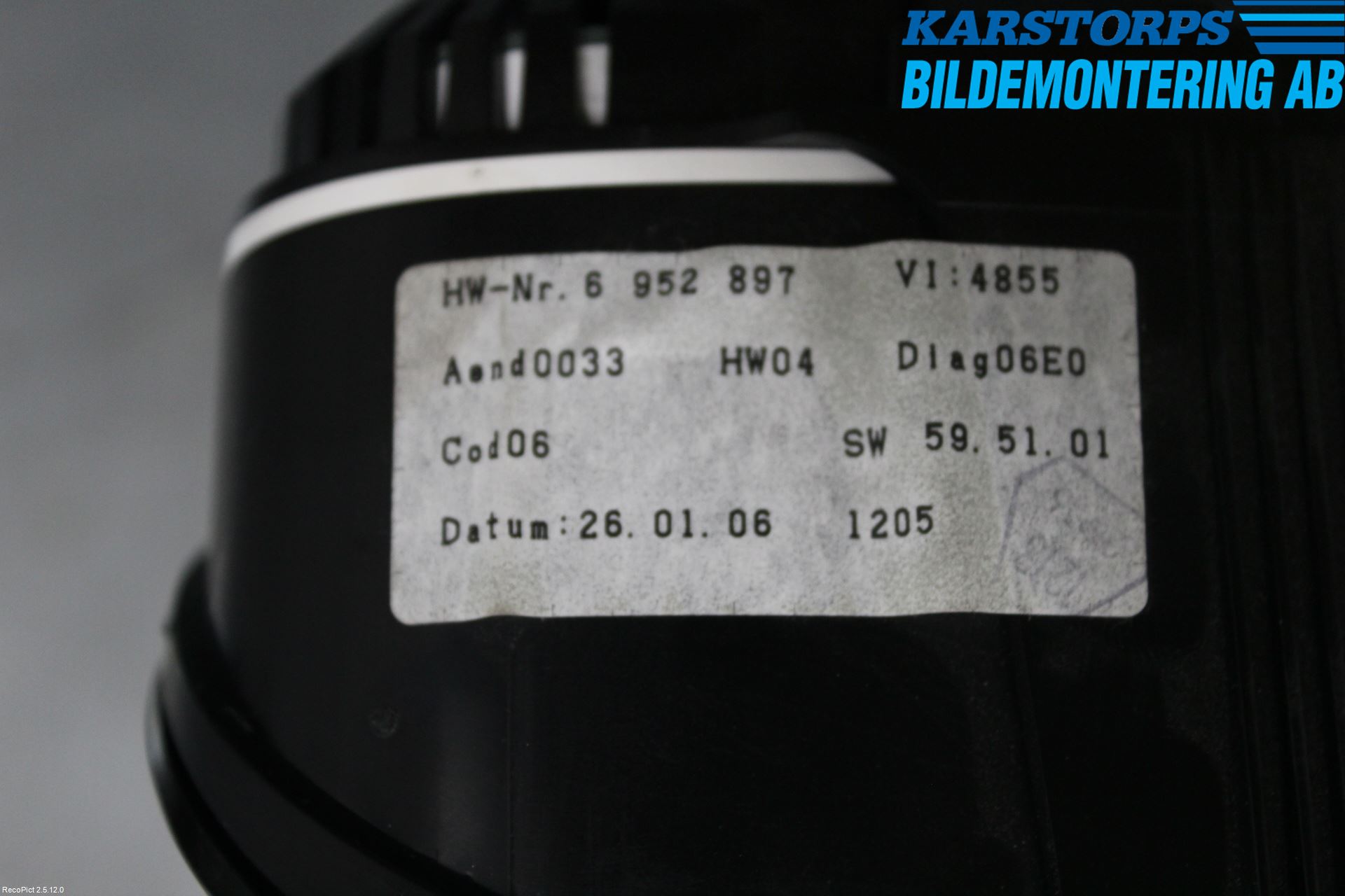 BMW 5 E60/61 Sed/Tou 02-10 Instrument Komb