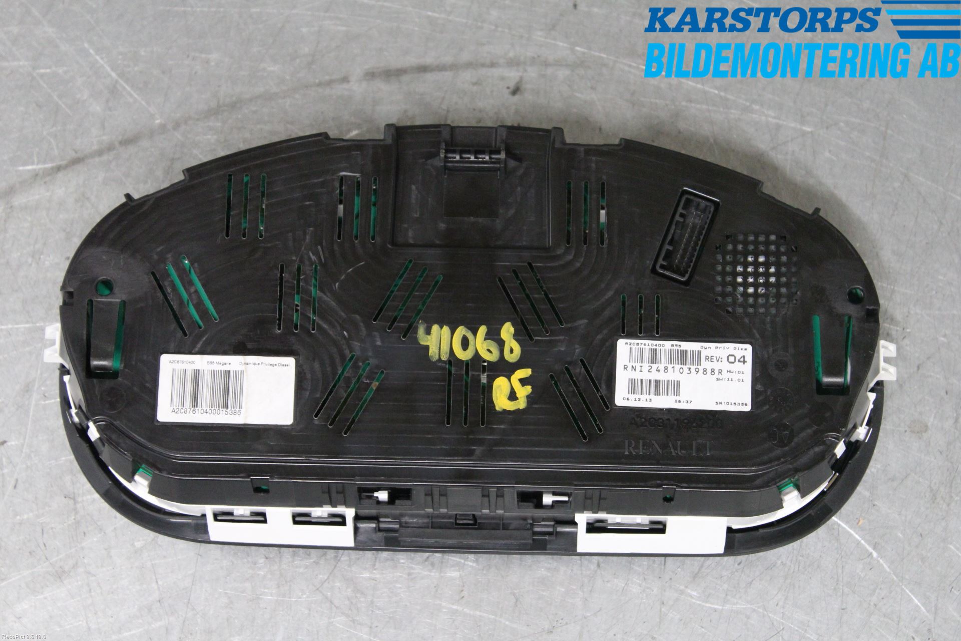 Renault MEGANE III 09-15 Instrument Komb