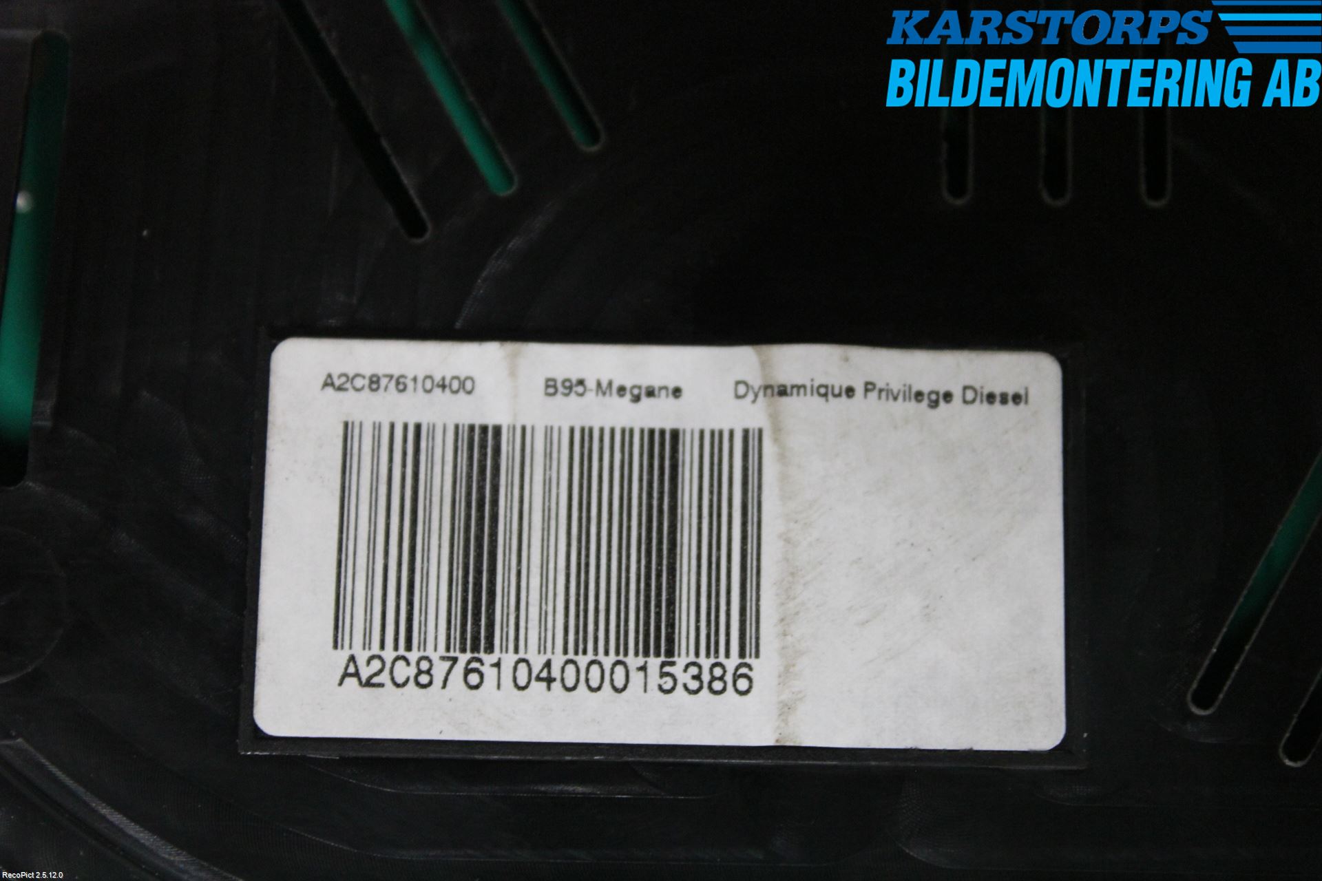 Renault MEGANE III 09-15 Instrument Komb