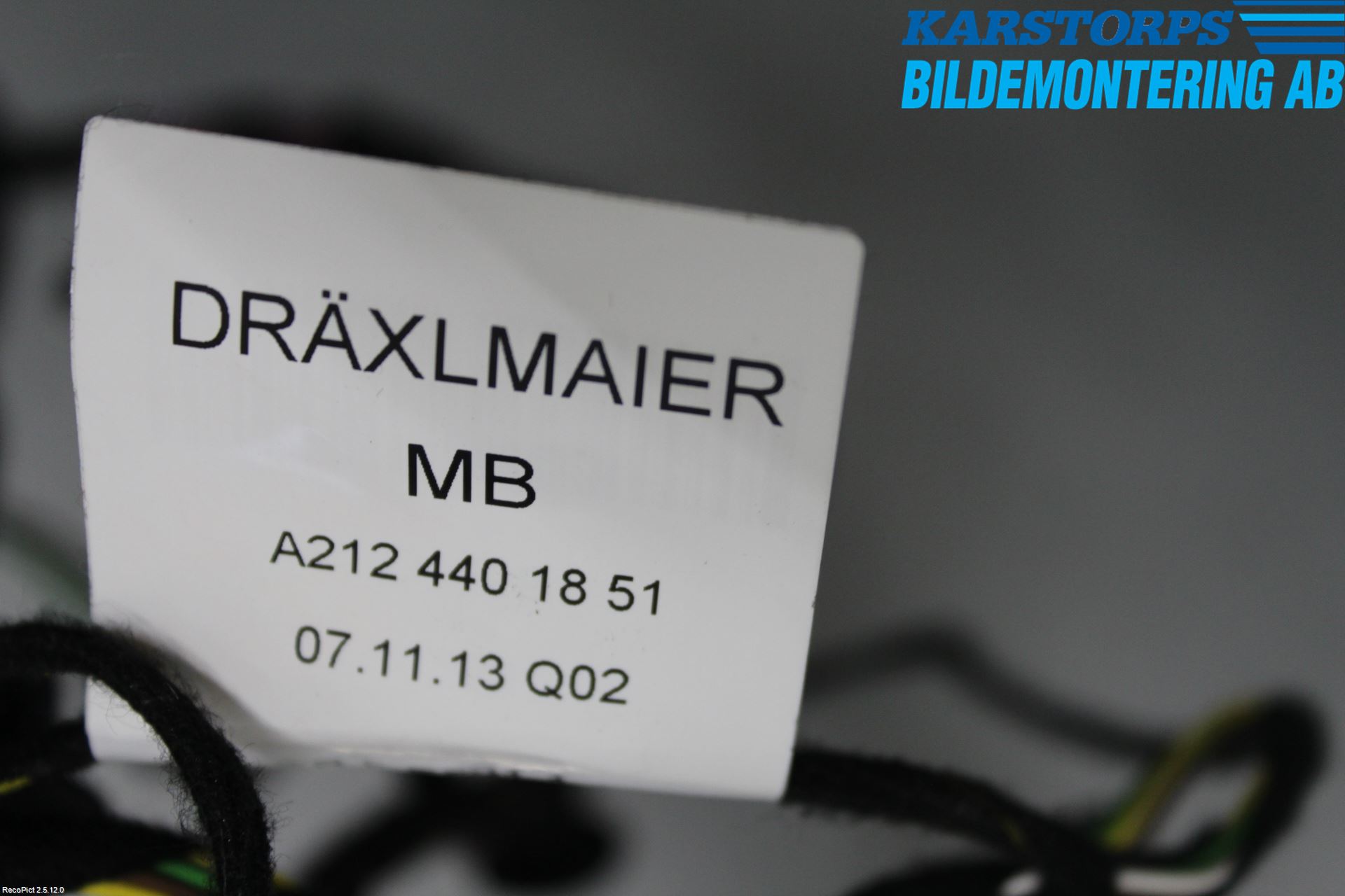 Mercedes-Benz MB E-KLASS (W212) 09-16 Kabelhärva