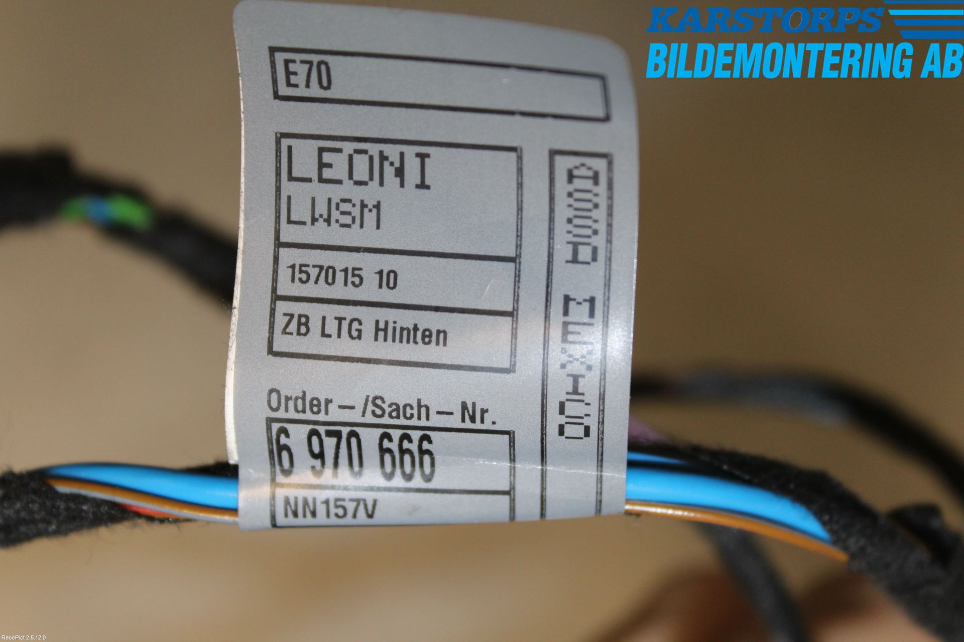 BMW X5 E70 07-13 Kabelhärva