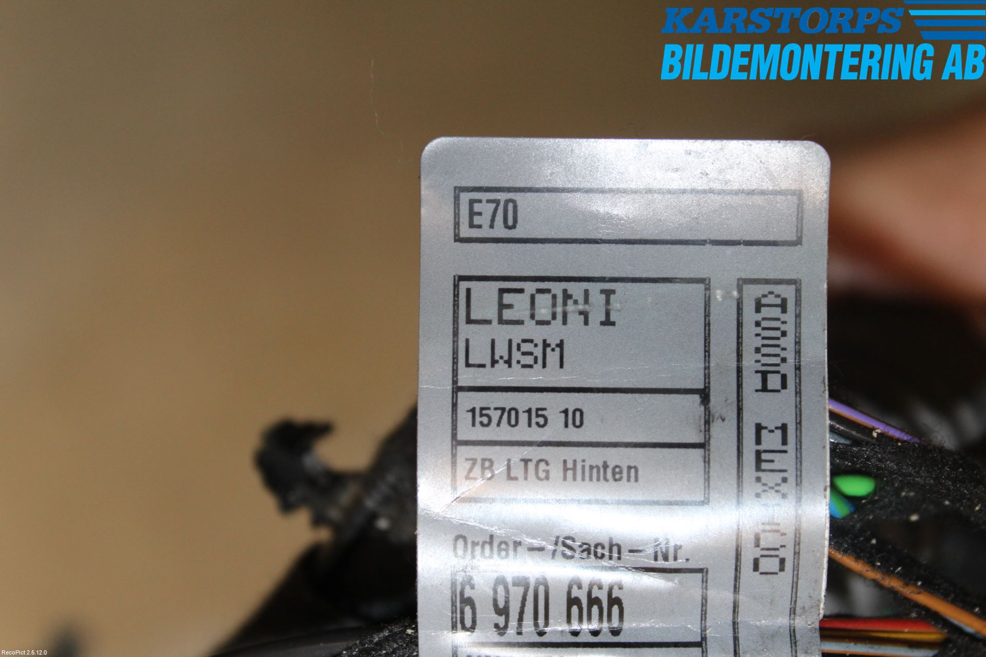 BMW X5 E70 07-13 Kabelhärva