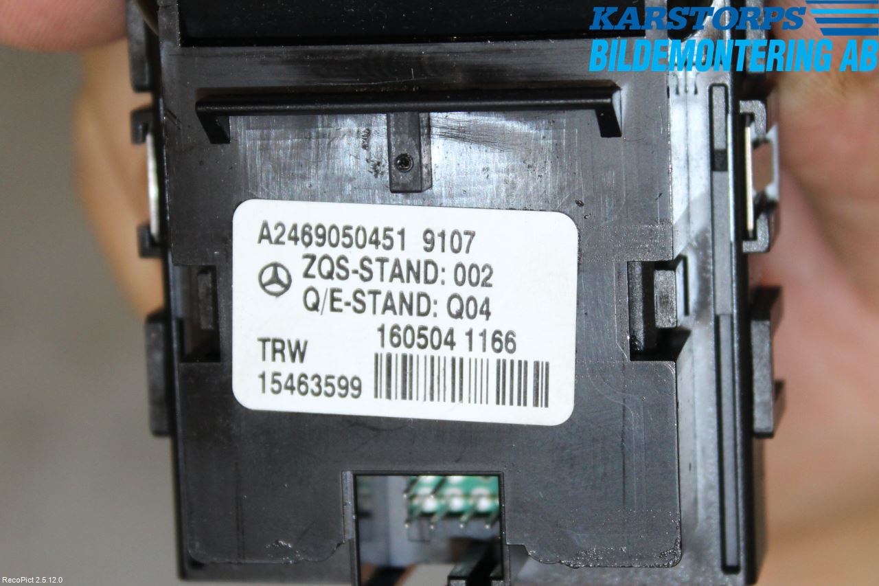 Mercedes-Benz MB A-KLASS (W176) 13-18 Strömställare Parkeringsbroms