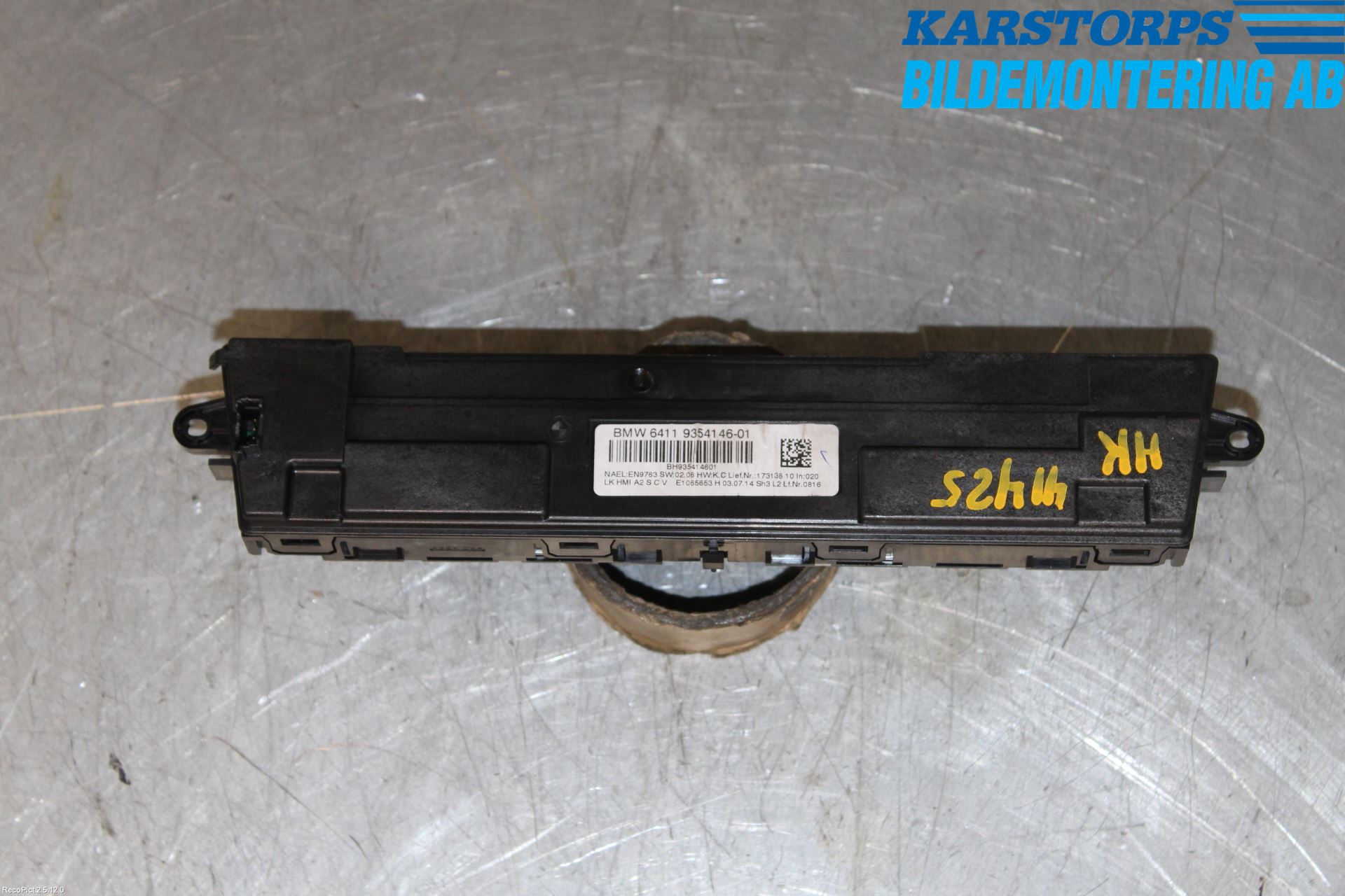 BMW 3 F30/F31/F80 12-19 Värmereglage