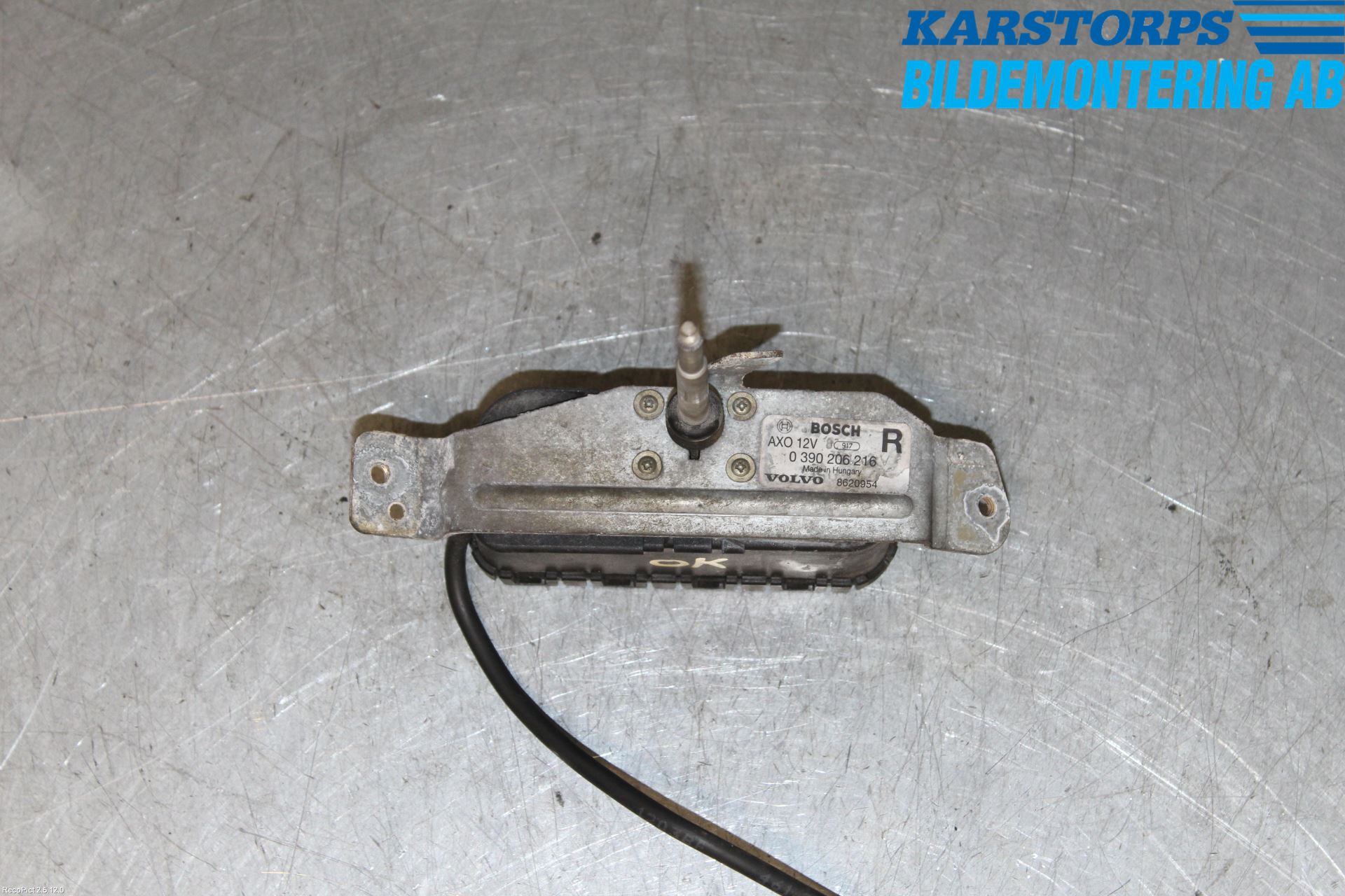 Volvo S80 04-06 Strålkastartorkmotor Hö