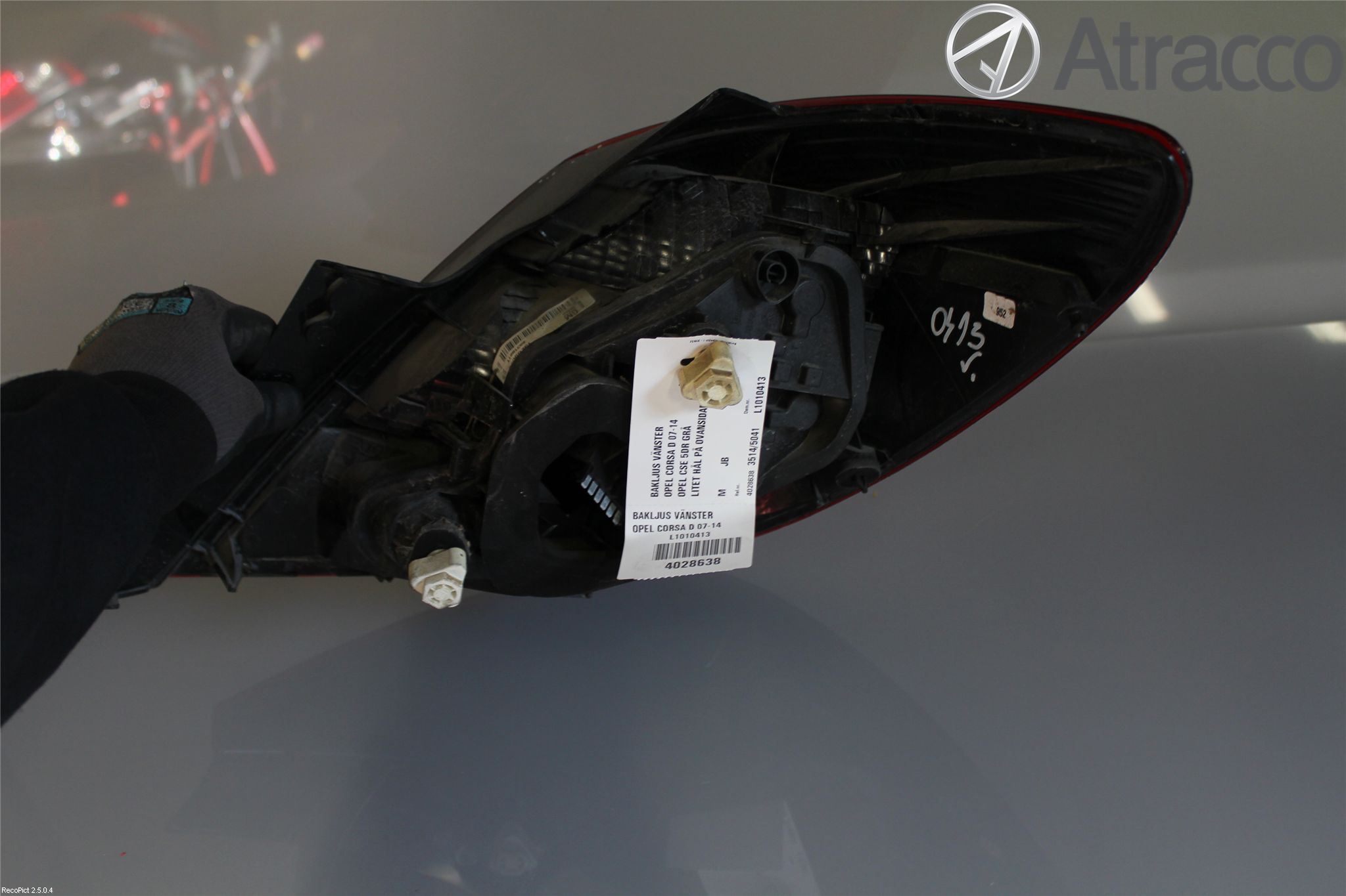 Opel CORSA D 07-14 Bakljus Vänster