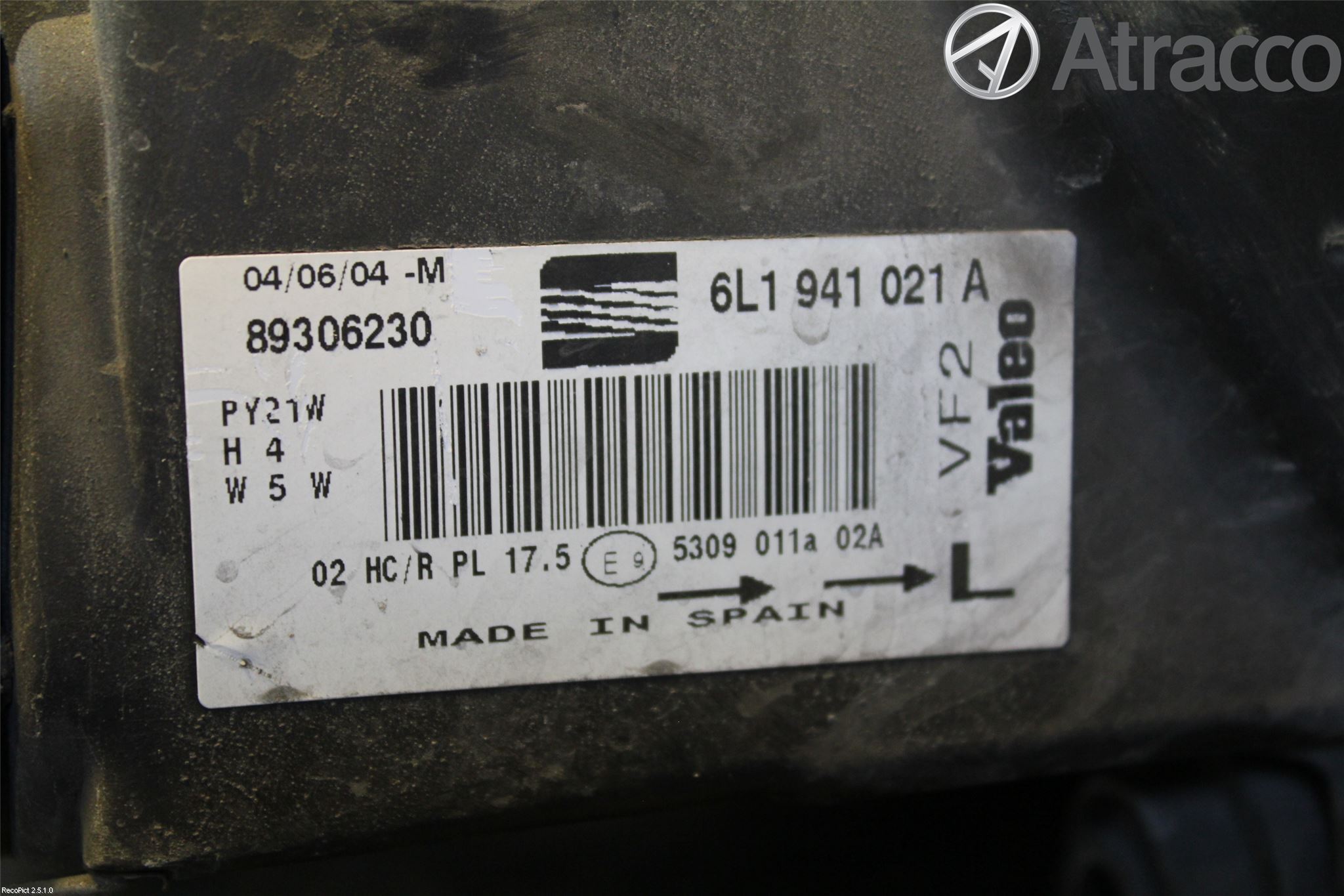 Seat IBIZA III 02-06 Strålkastare Vänster