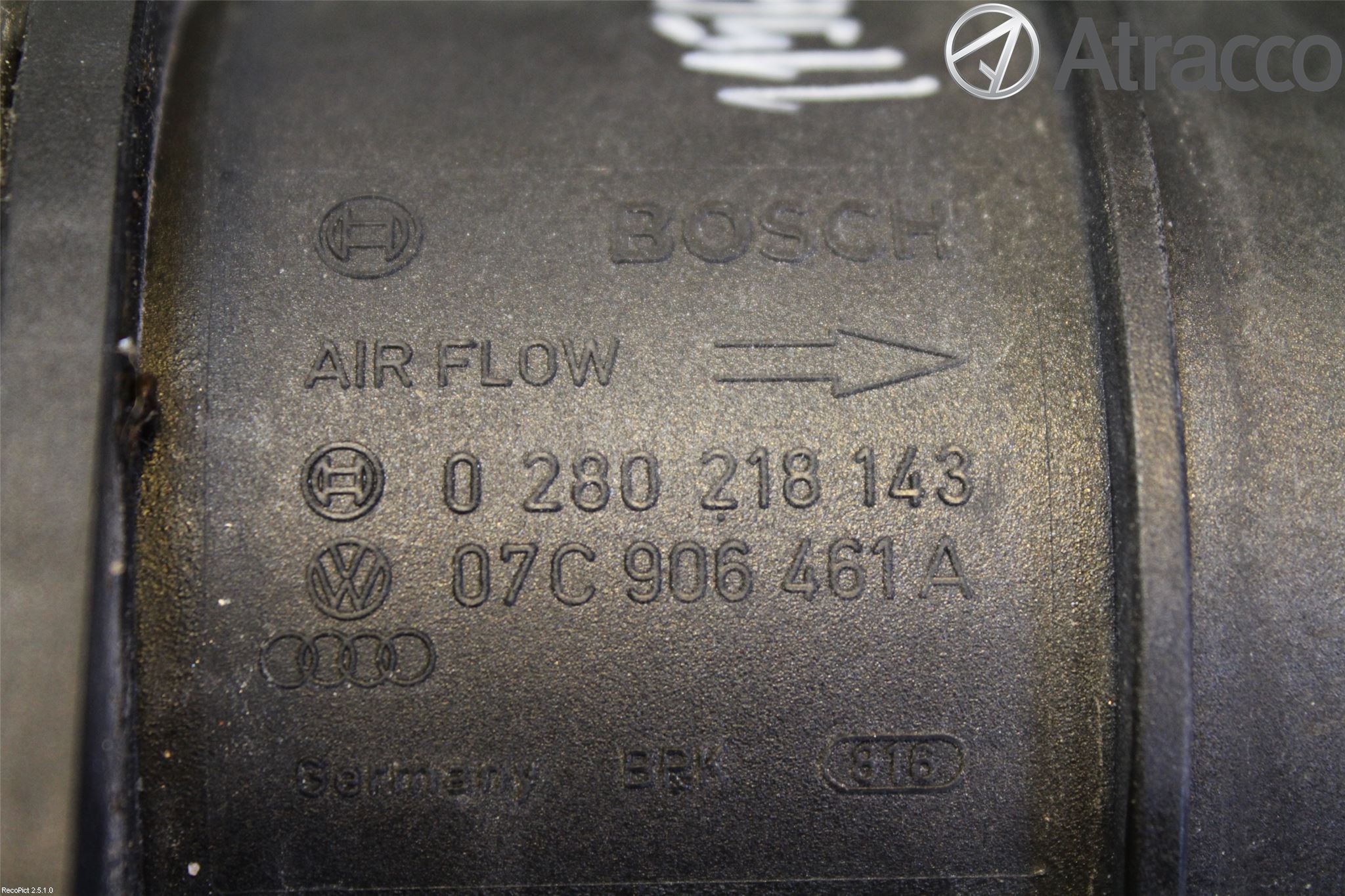 Audi A8/S8 4E  02-09 Injluftmassamätare