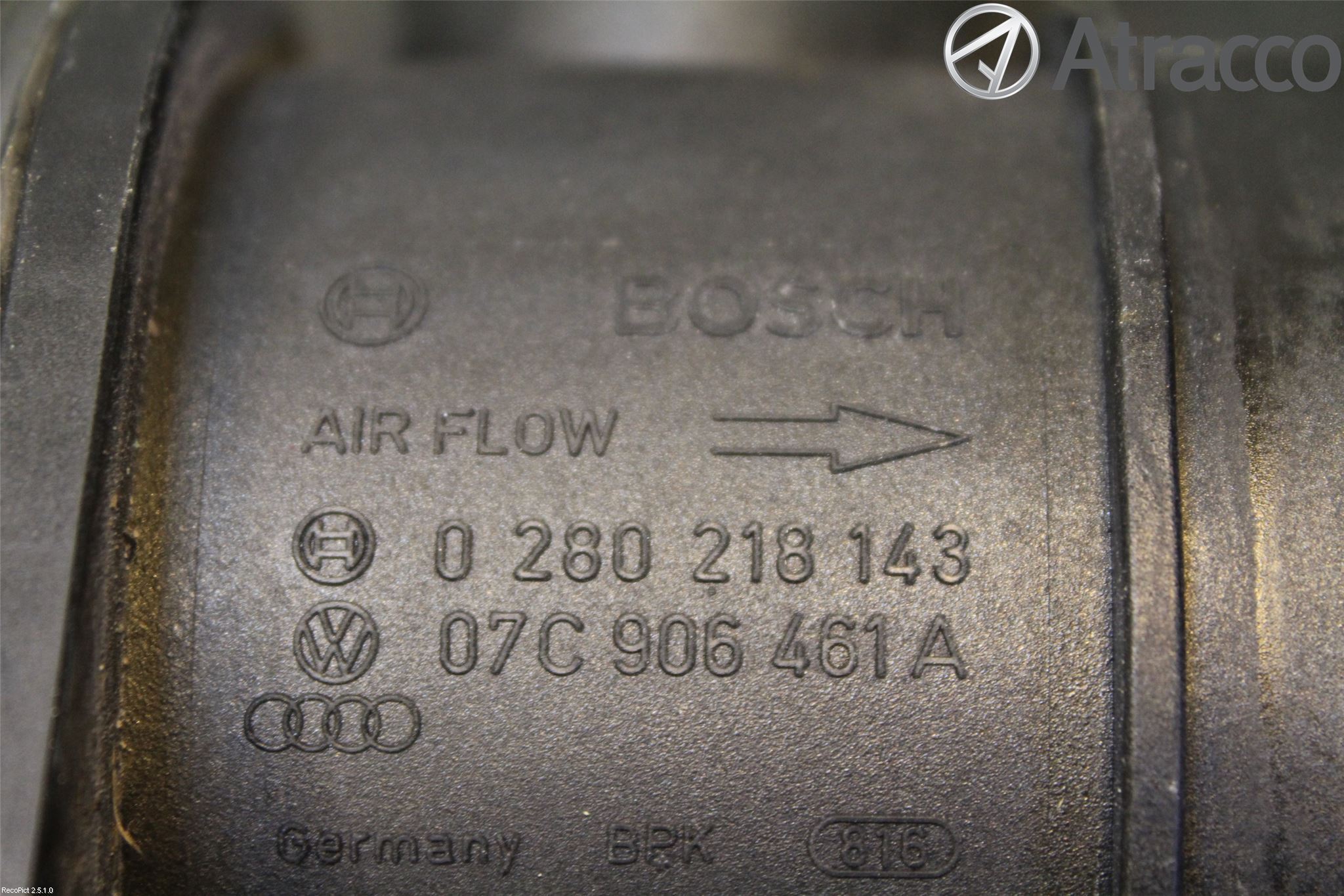 Audi A8/S8 4E  02-09 Injluftmassamätare