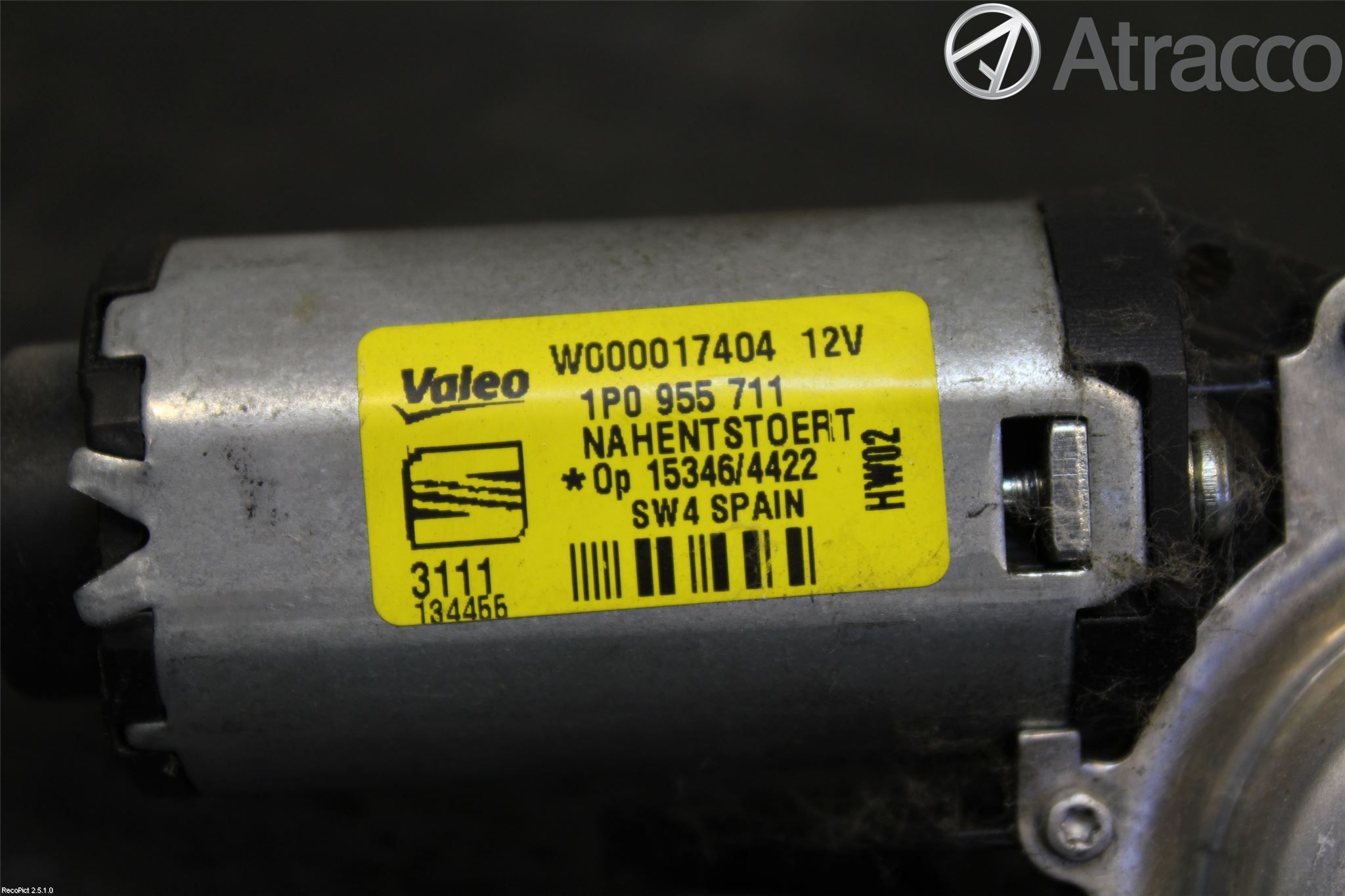 Seat LEON 06-12 Torkarmotor Baklucka