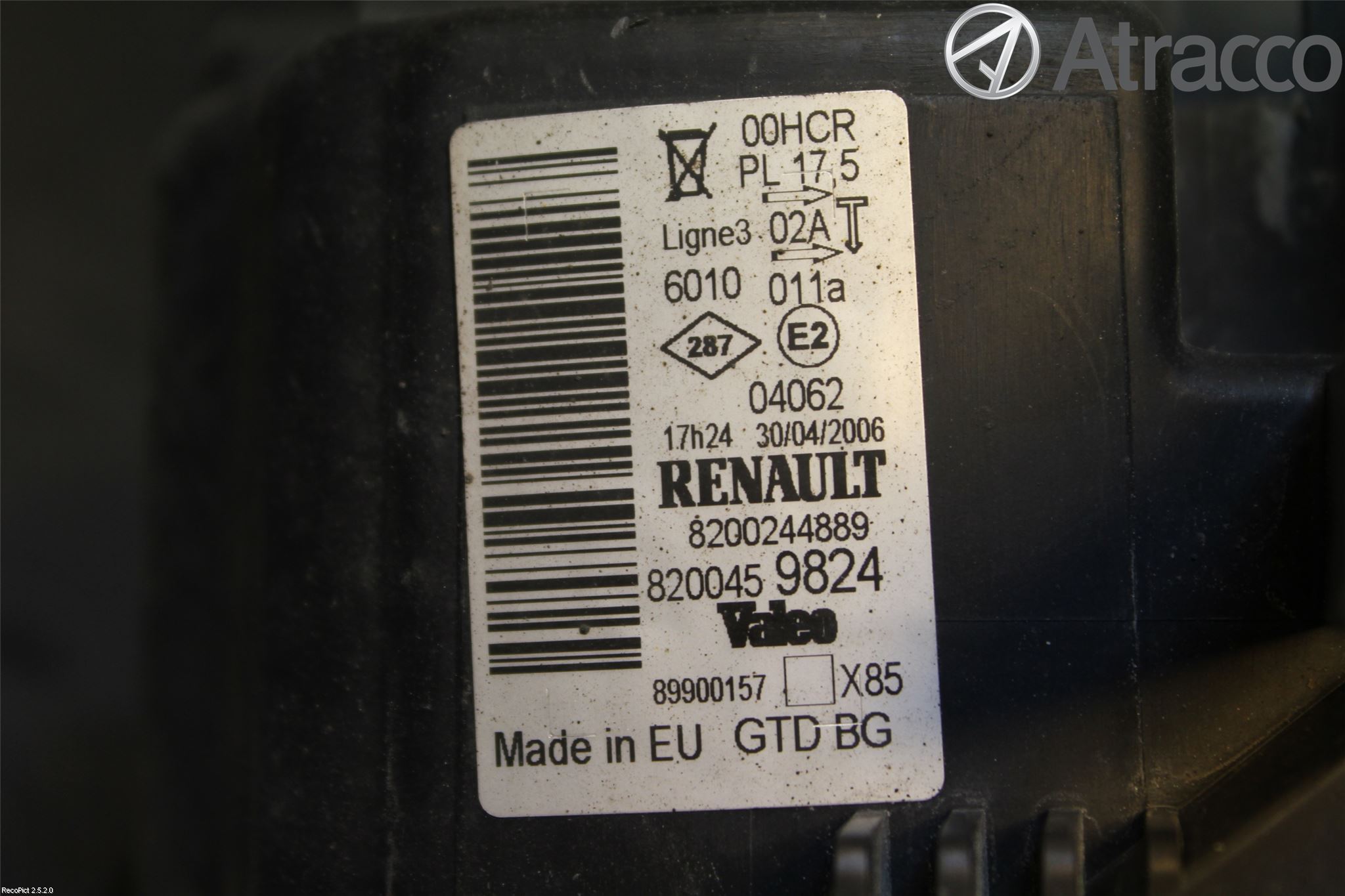 Renault CLIO III  06-09 Strålkastare Vänster
