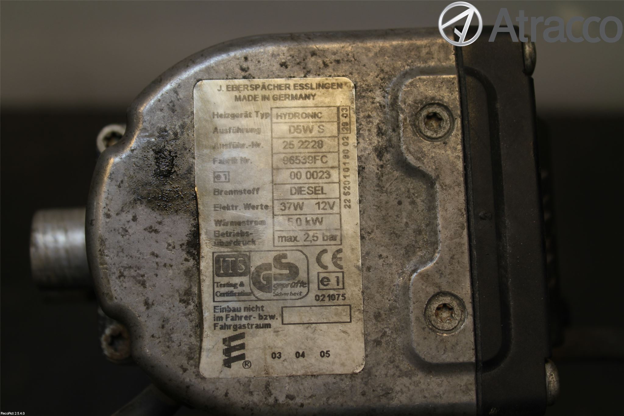 Volkswagen VW PASSAT 01-05 Dieselvärmare