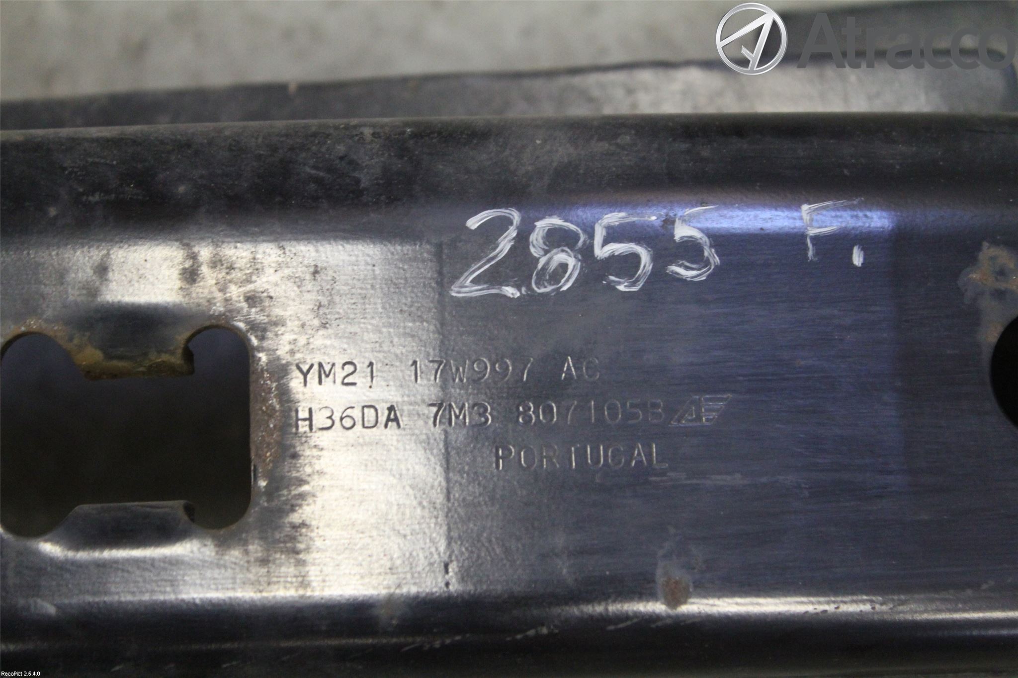 Volkswagen VW SHARAN      01-10 Stötfångarbalk Fram