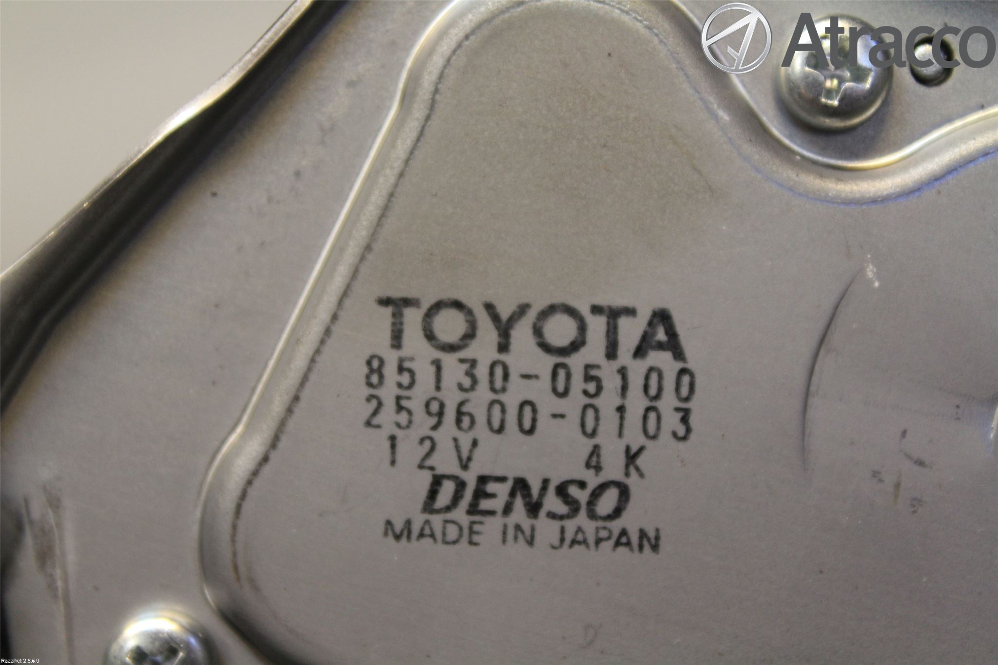 Toyota AVENSIS 07-08 Torkarmotor Baklucka