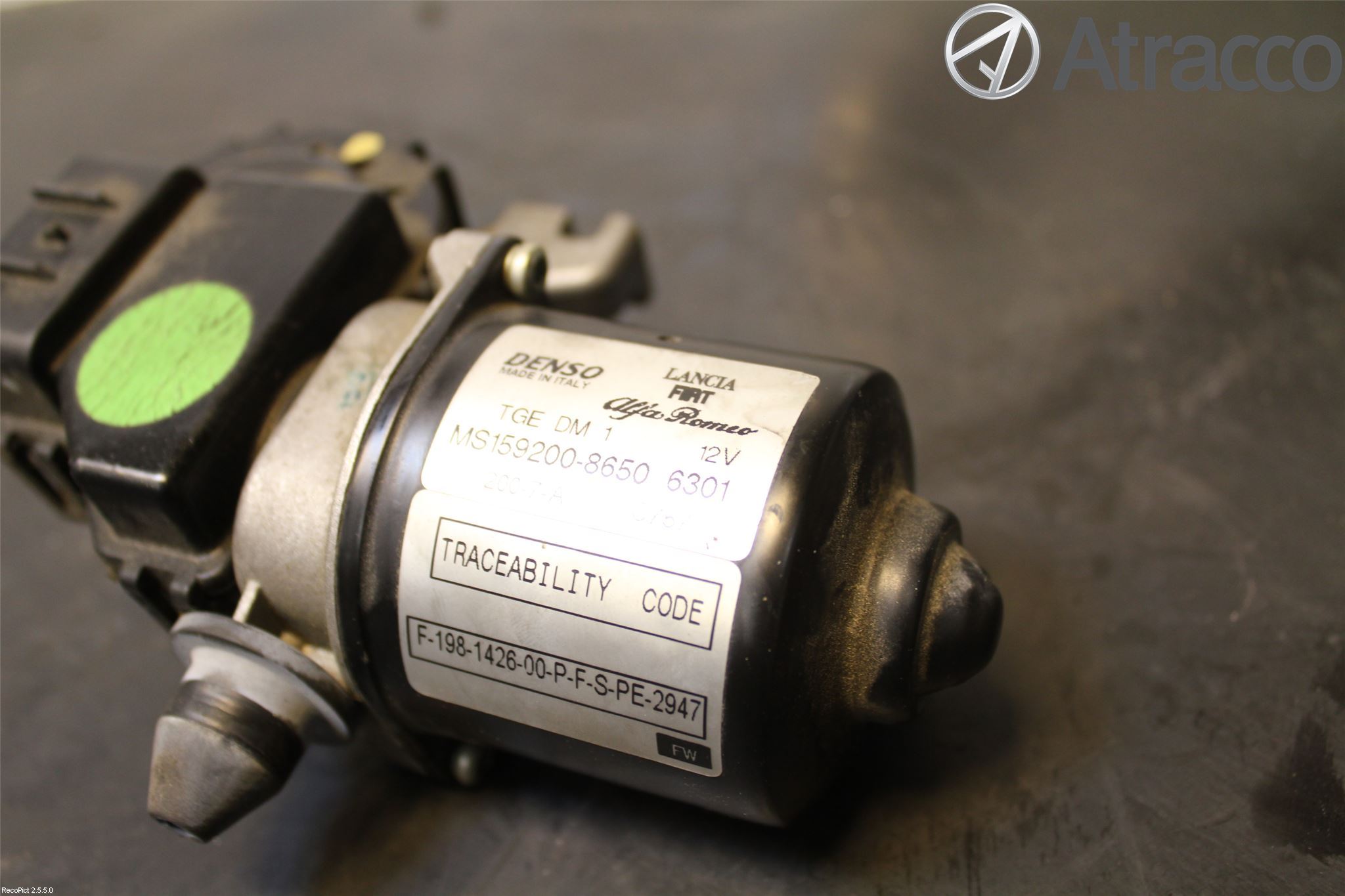 Fiat BRAVO 07-11 Torkarmotor Vindruta