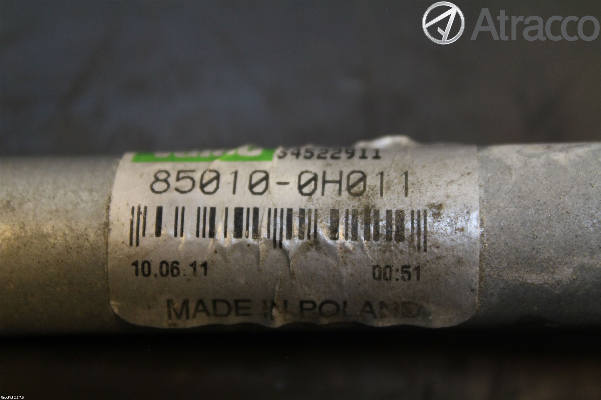 Peugeot 107 Torkarmekanism Vindruta