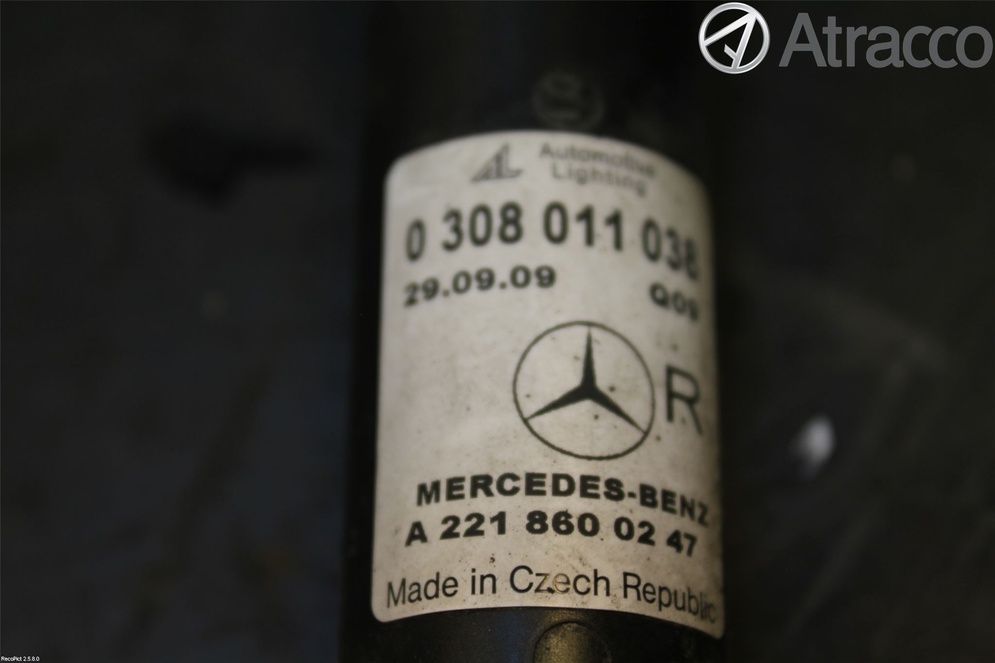 Mercedes-Benz MB S-KLASS (W221) 05-13 Spolarmunstycke Strålkastare