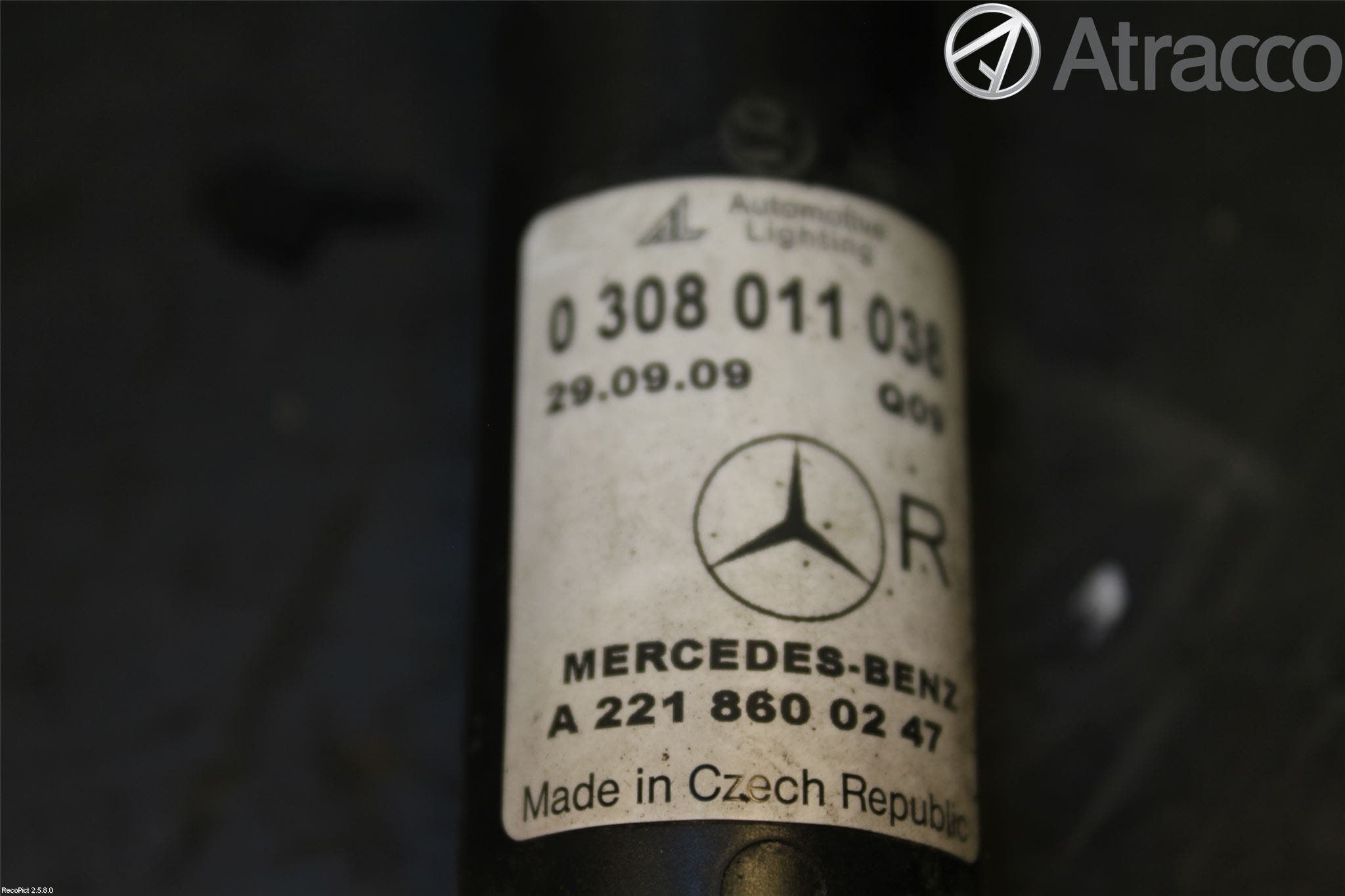 Mercedes-Benz MB S-KLASS (W221) 05-13 Spolarmunstycke Strålkastare
