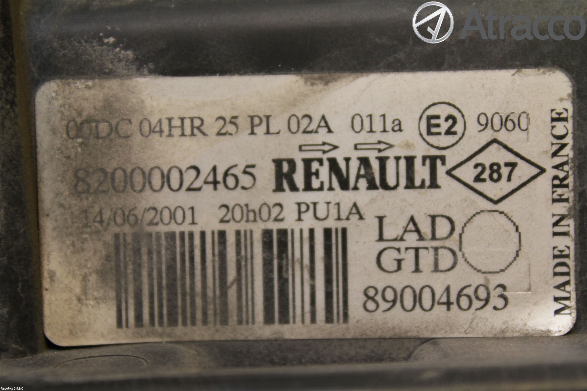 Renault LAGUNA II  01-05 Strålkastare Vänster