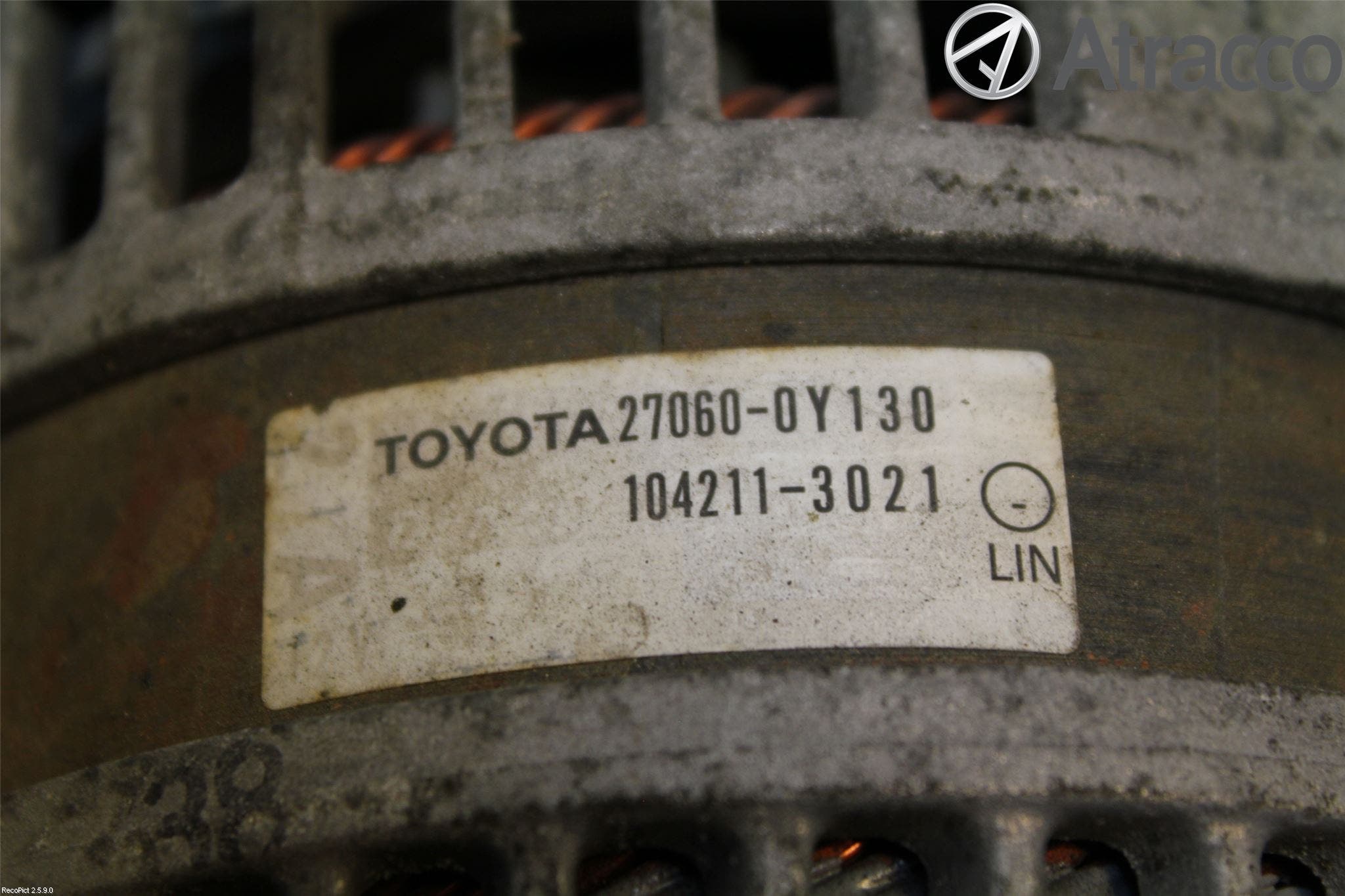 Toyota YARIS XP130 12-14 Generator