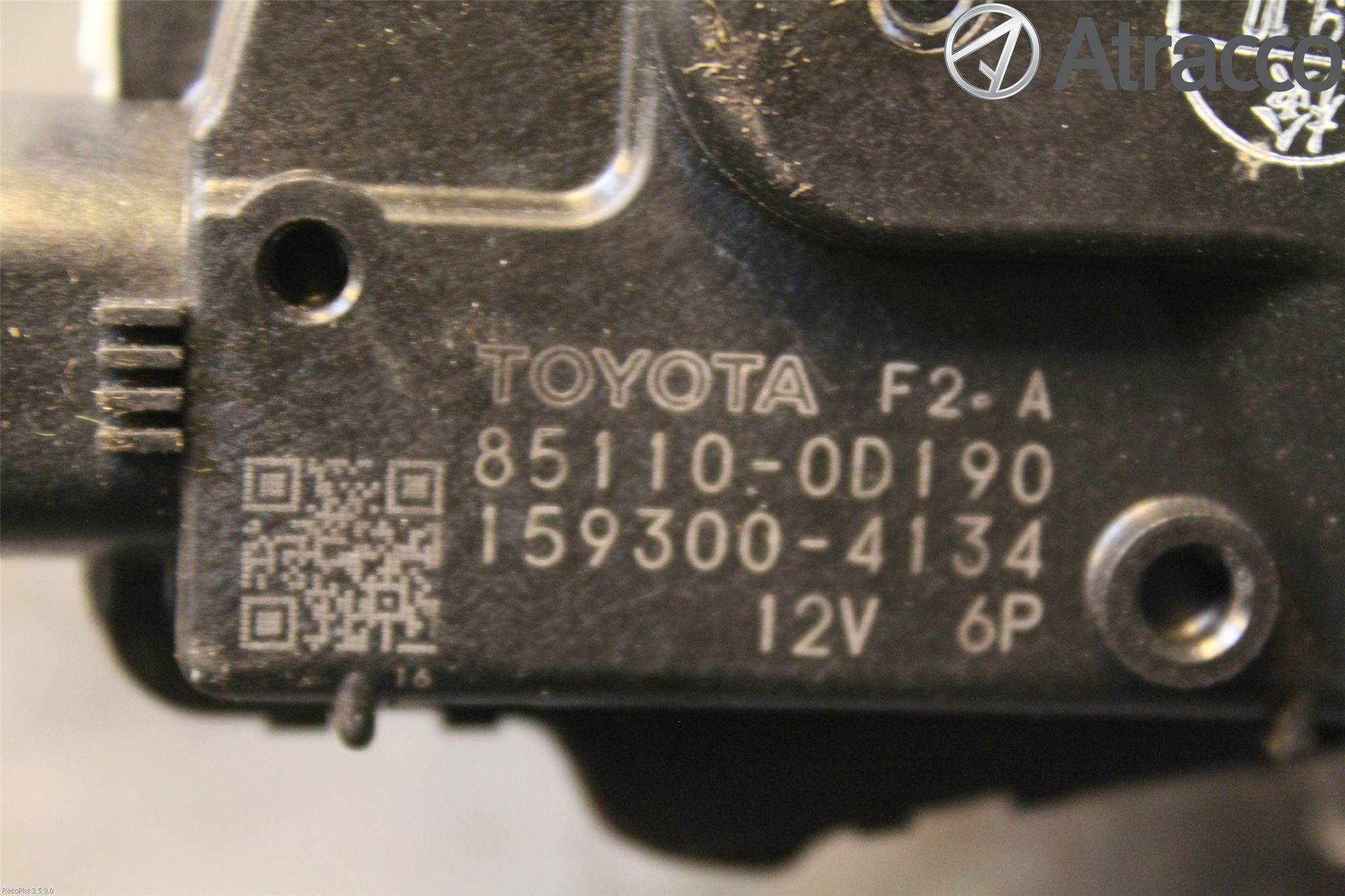 Toyota YARIS XP130 12-14 Torkarmotor Vindruta