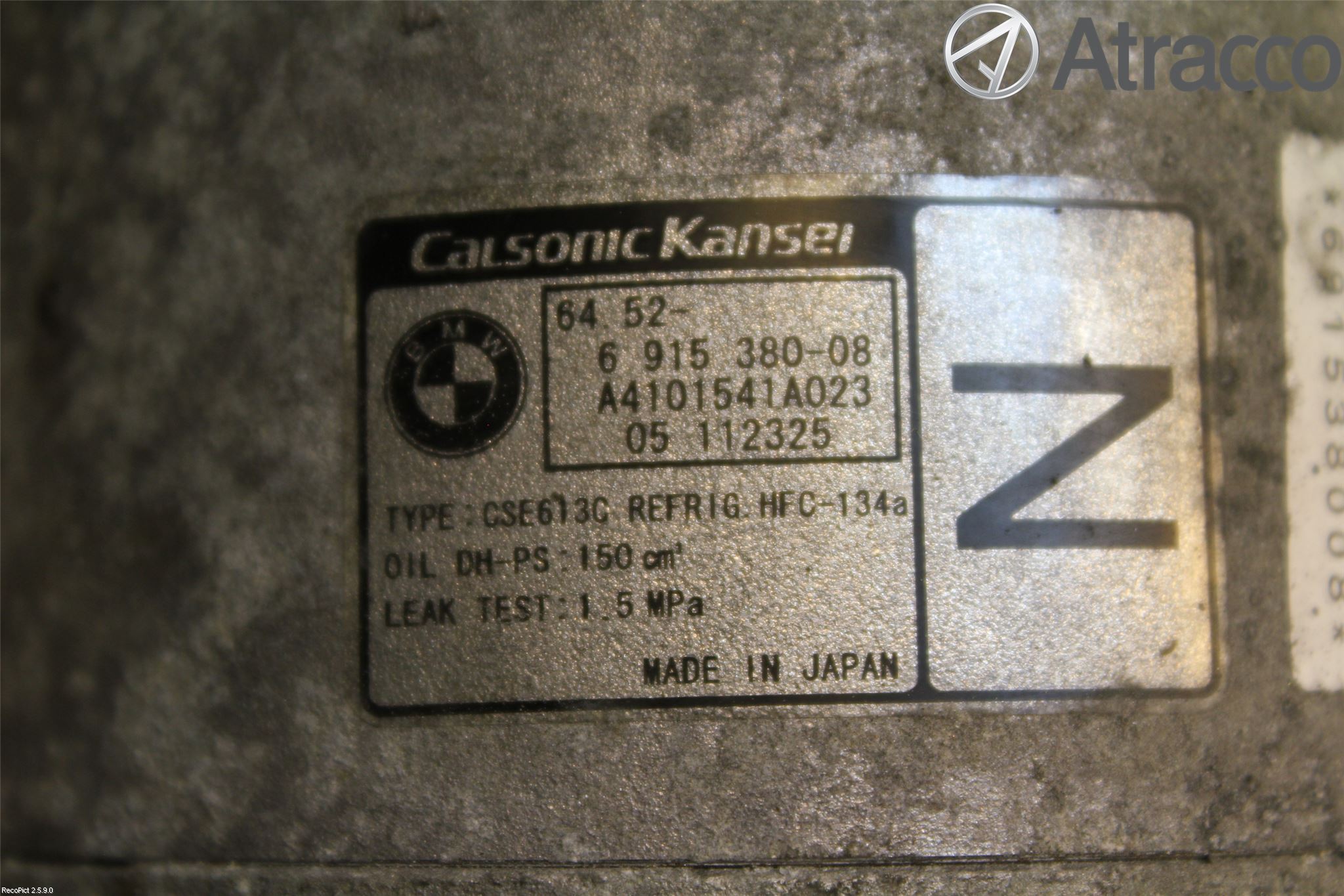 BMW 3 E90/91 SED/TOU 05-12 Ac Kompressor