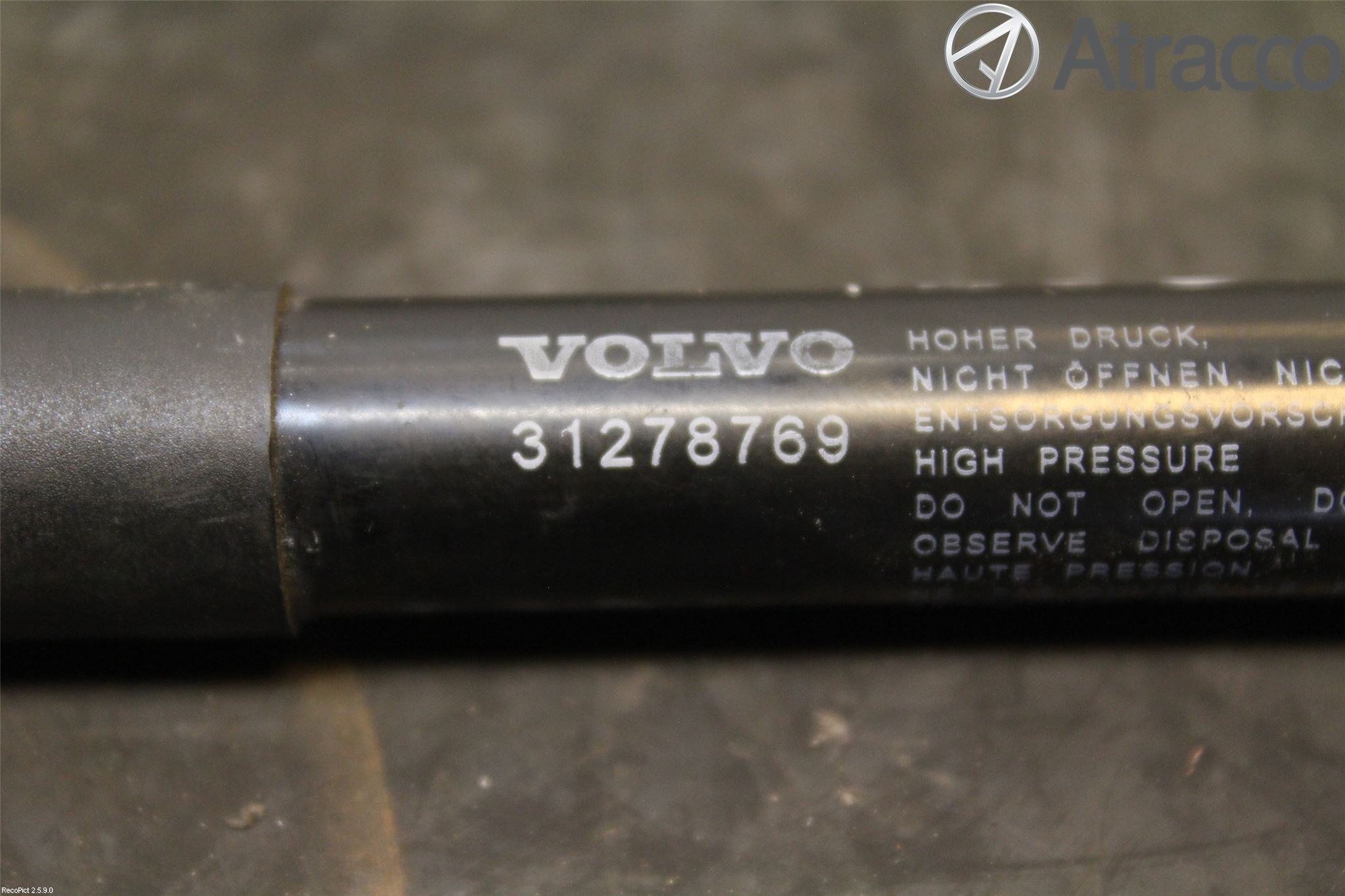 Volvo S60 11-13 Gasfjäder Motorhuv