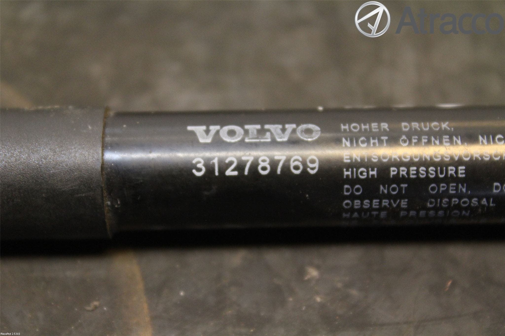 Volvo S60 11-13 Gasfjäder Motorhuv