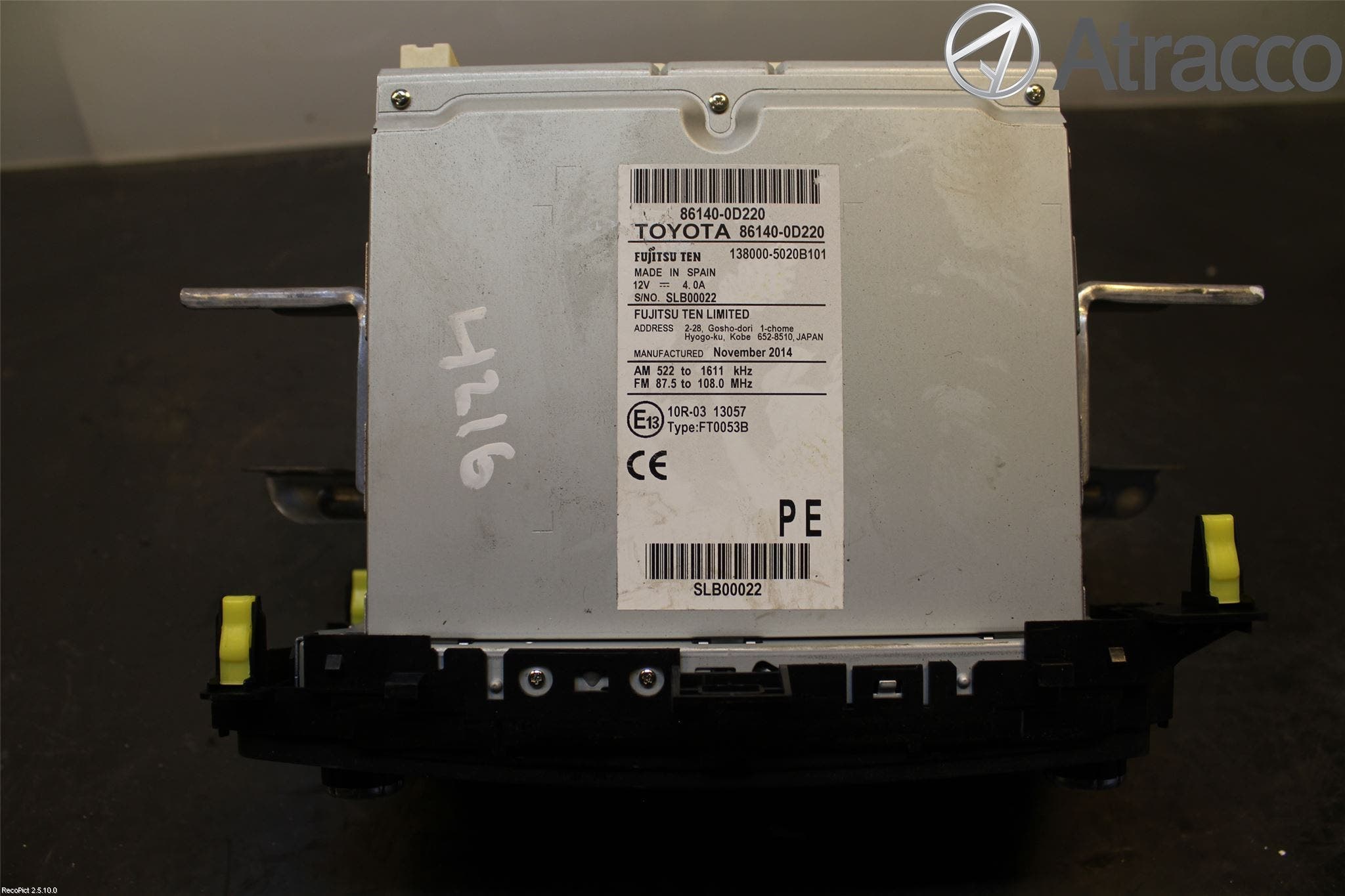 Toyota YARIS XP130 15-20 Cd Radio - Multimediapanel